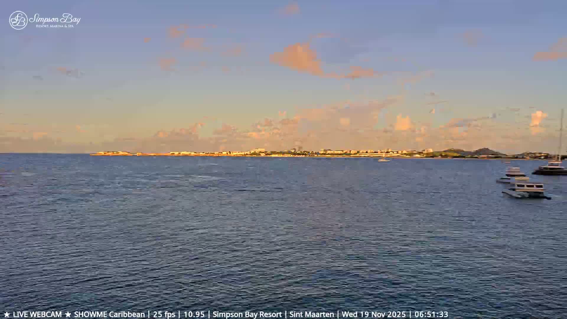 Carribean, Atlantic Ocean, Simpson Bay & Village Live Cam - Simpson Bay, Sint Maarten, Netherland