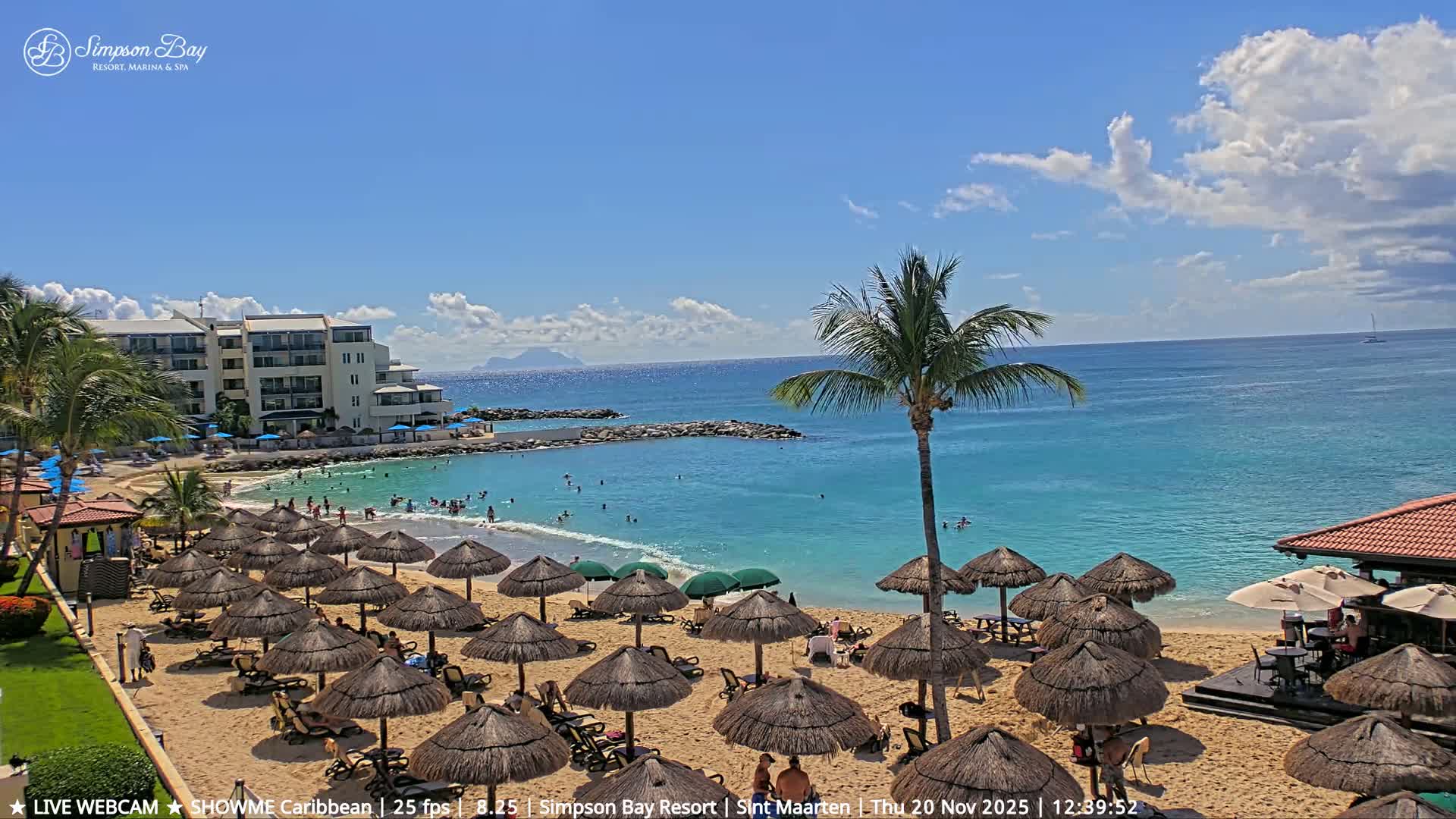 Carribean, Atlantic Ocean, Simpson Bay & Village Live Cam - Simpson Bay, Sint Maarten, Netherland