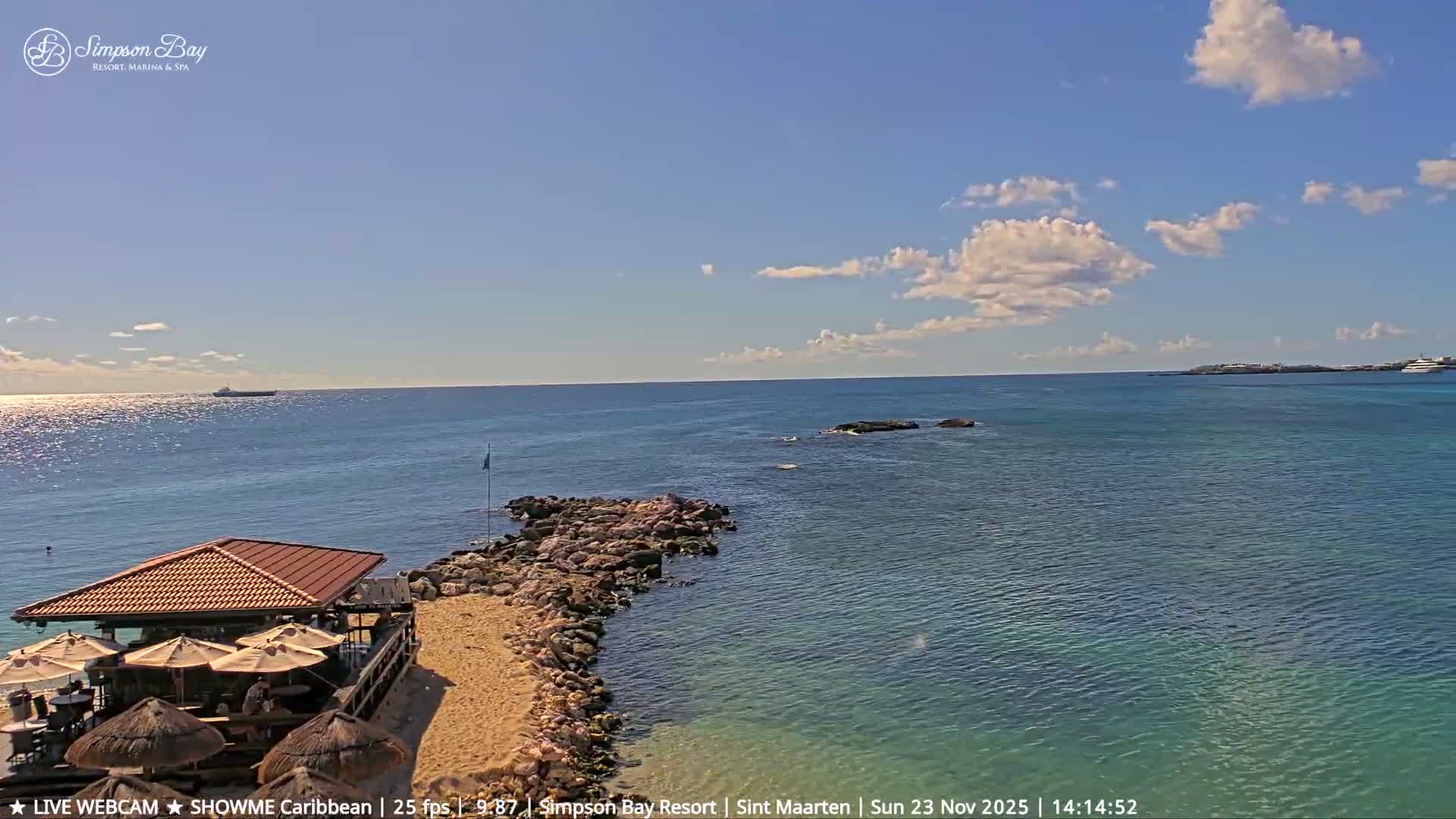 Carribean, Atlantic Ocean, Simpson Bay & Village Live Cam - Simpson Bay, Sint Maarten, Netherland