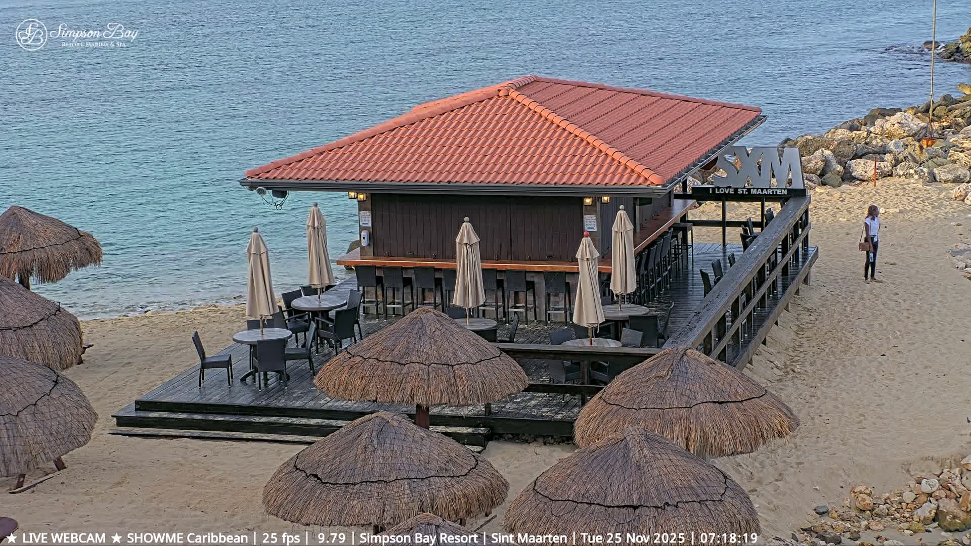 Carribean, Atlantic Ocean, Simpson Bay & Village Live Cam - Simpson Bay, Sint Maarten, Netherland