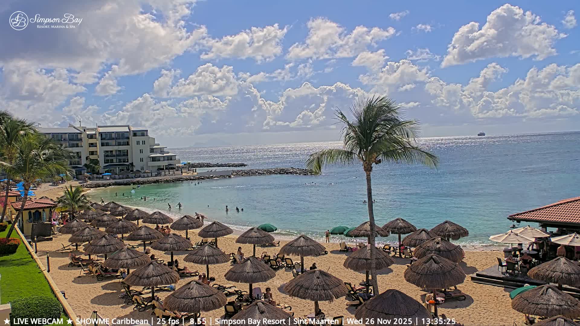 Carribean, Atlantic Ocean, Simpson Bay & Village Live Cam - Simpson Bay, Sint Maarten, Netherland