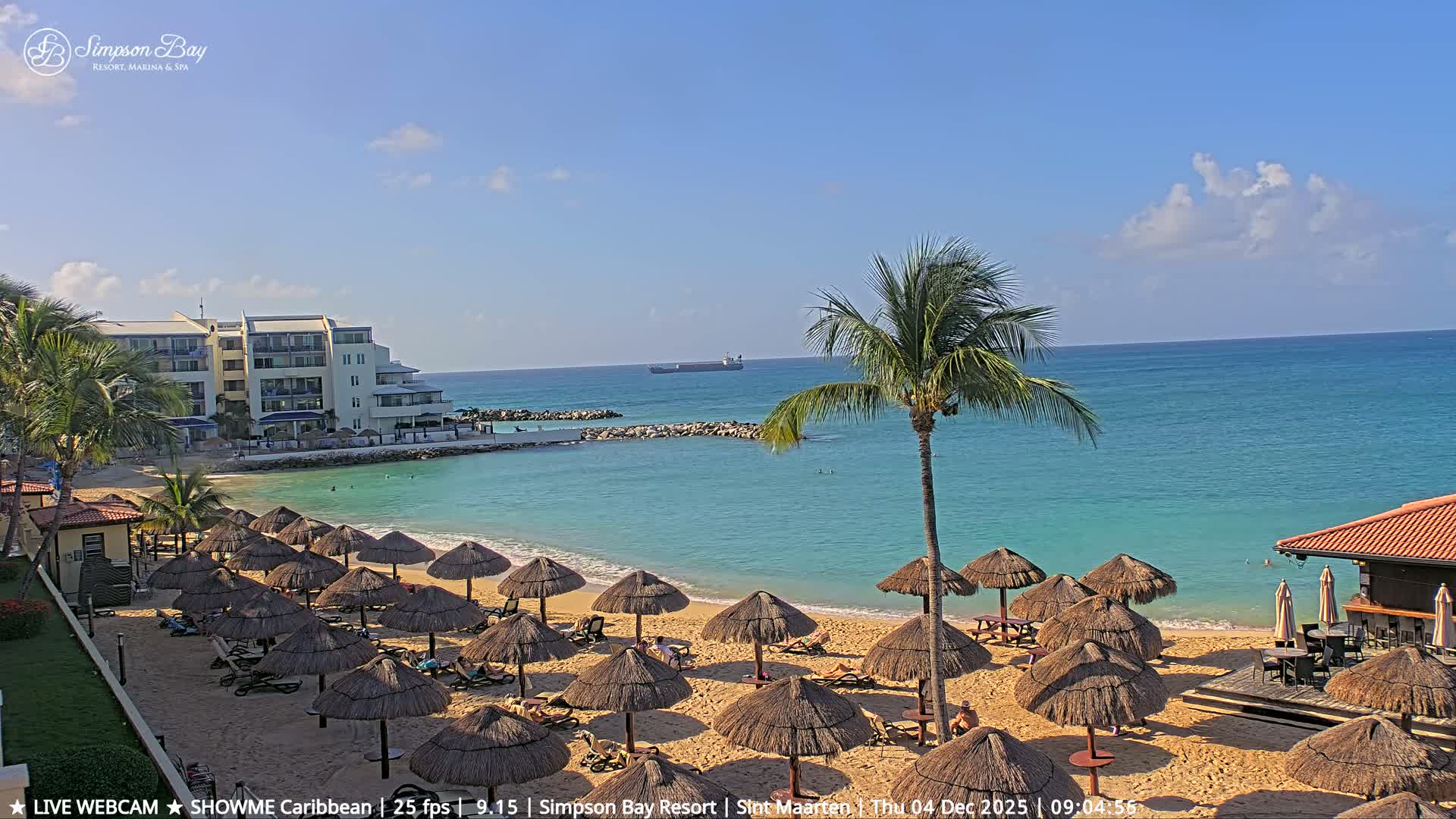 Carribean, Atlantic Ocean, Simpson Bay & Village Live Cam - Simpson Bay, Sint Maarten, Netherland