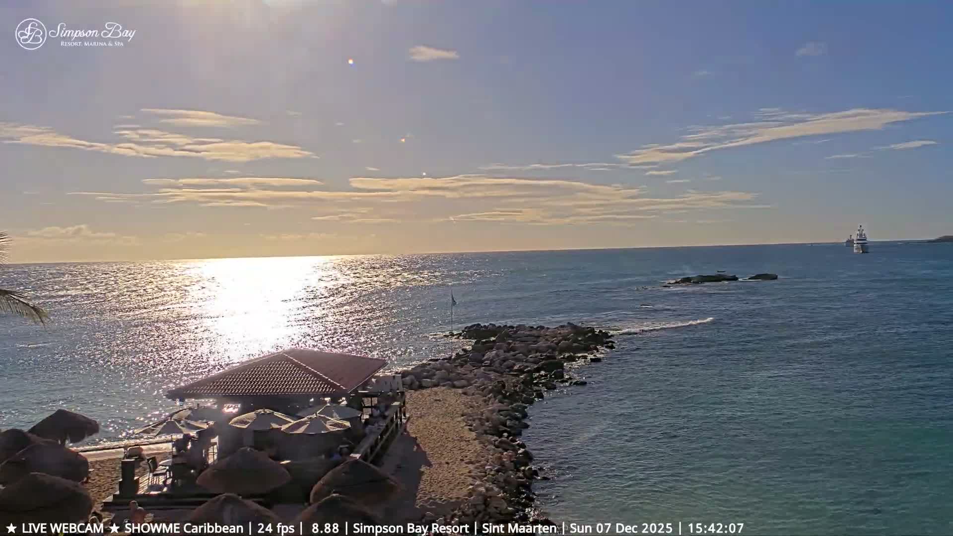 Carribean, Atlantic Ocean, Simpson Bay & Village Live Cam - Simpson Bay, Sint Maarten, Netherland