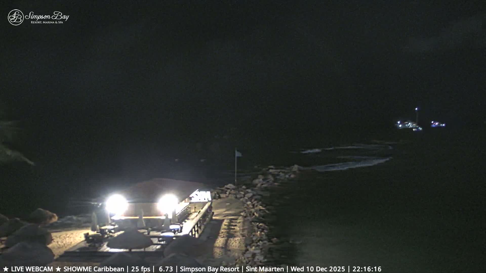 Carribean, Atlantic Ocean, Simpson Bay & Village Live Cam - Simpson Bay, Sint Maarten, Netherland