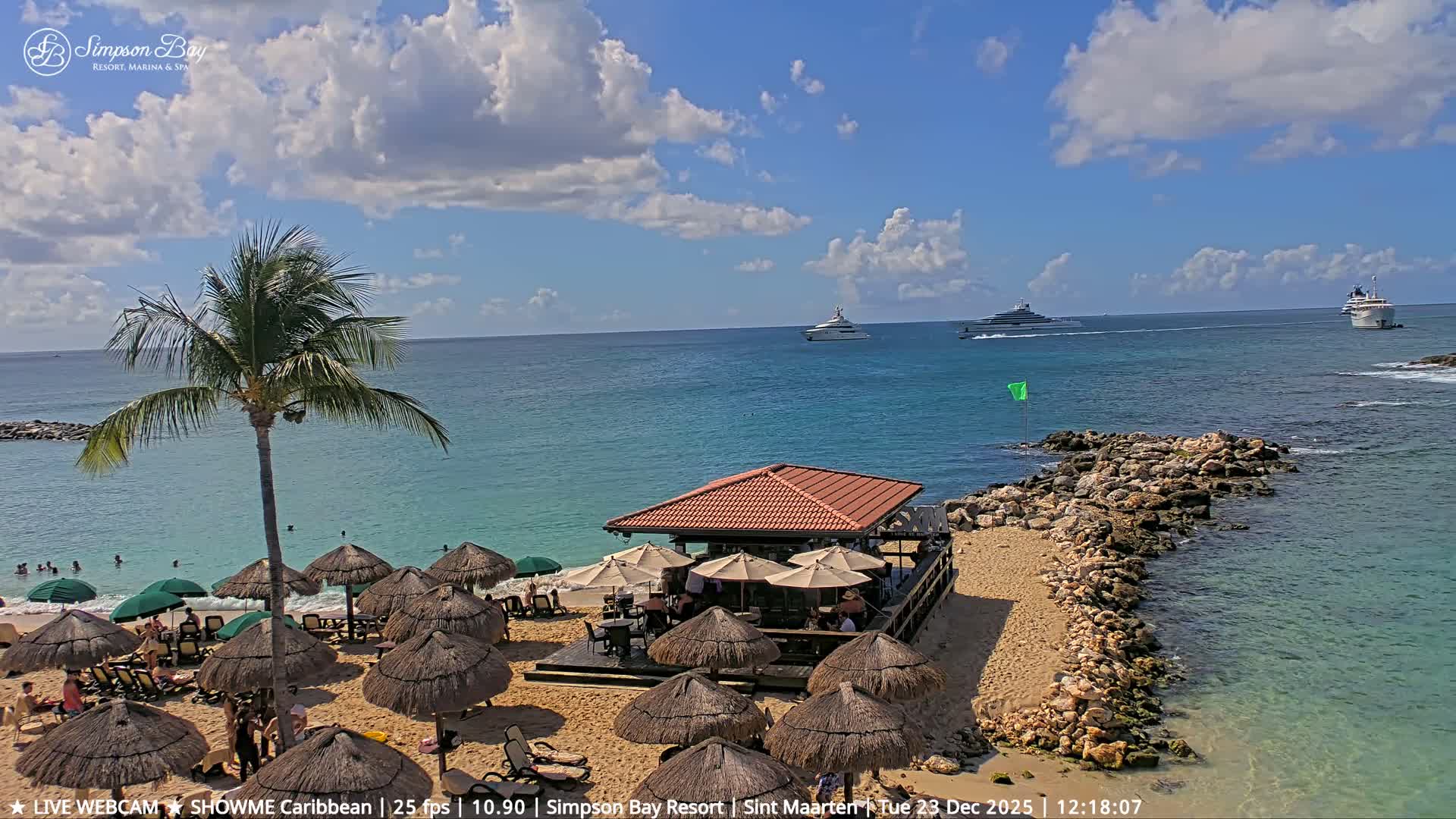Carribean, Atlantic Ocean, Simpson Bay & Village Live Cam - Simpson Bay, Sint Maarten, Netherland