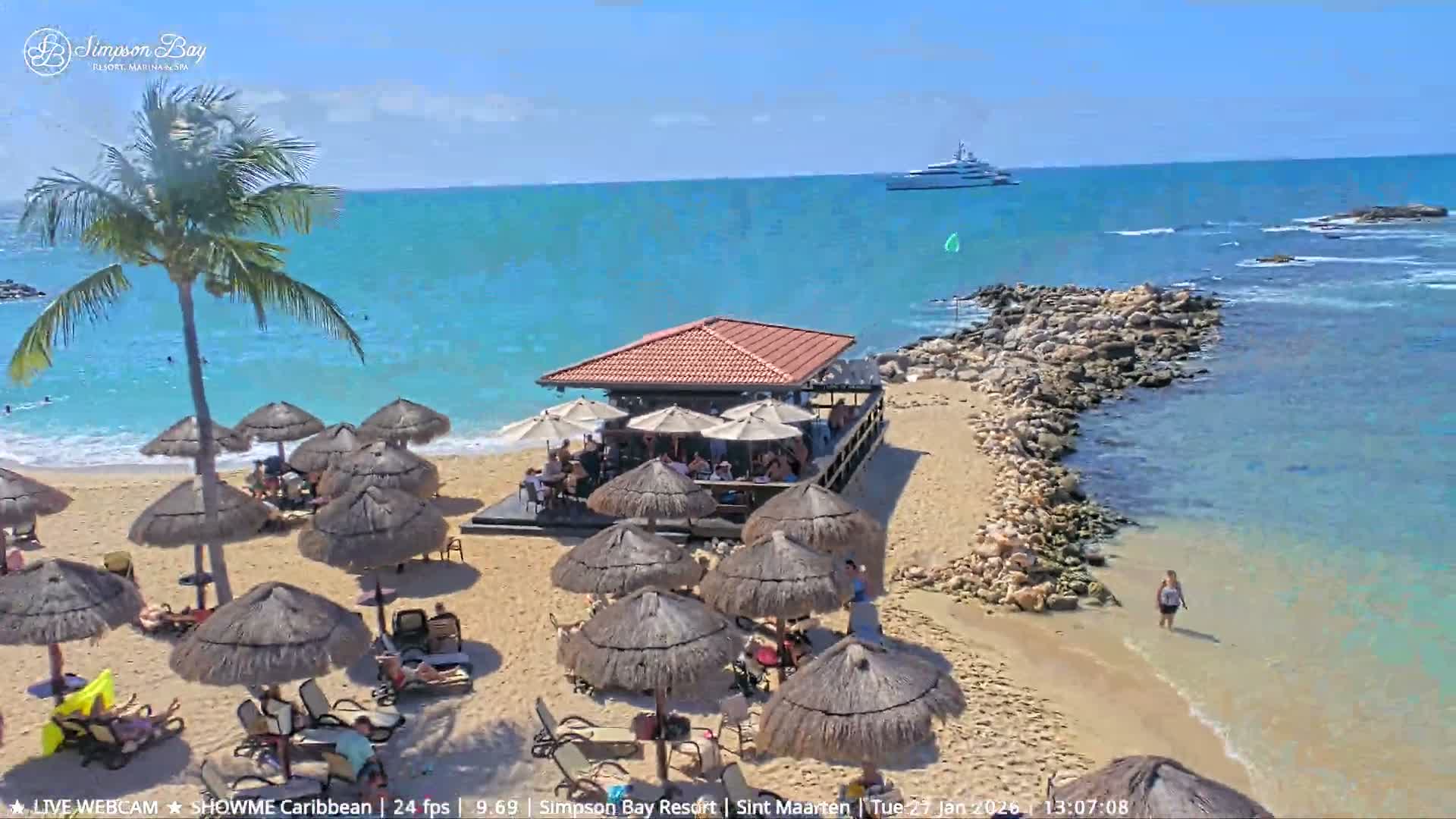 Carribean, Atlantic Ocean, Simpson Bay & Village Live Cam - Simpson Bay, Sint Maarten, Netherland