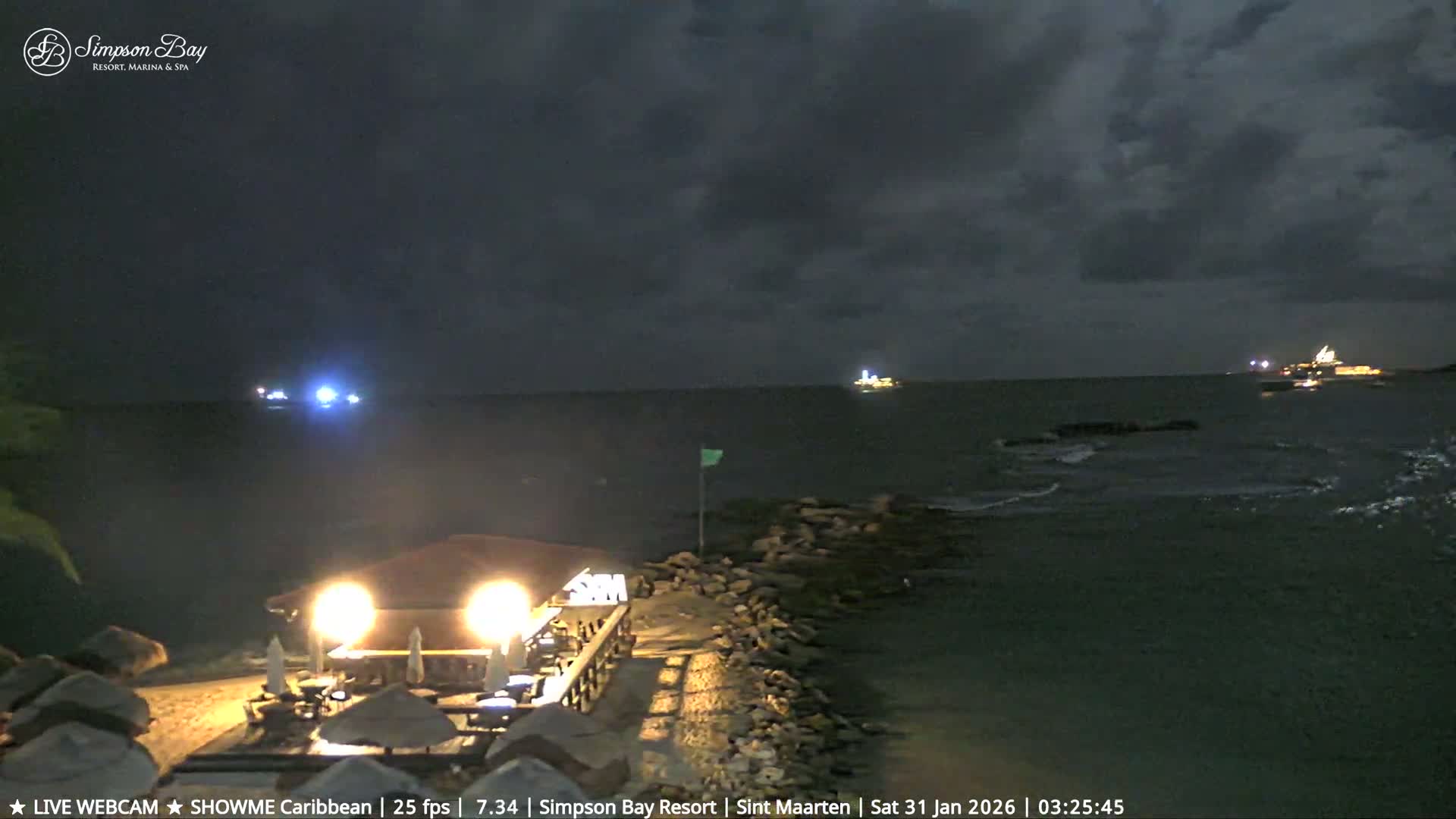 Carribean, Atlantic Ocean, Simpson Bay & Village Live Cam - Simpson Bay, Sint Maarten, Netherland