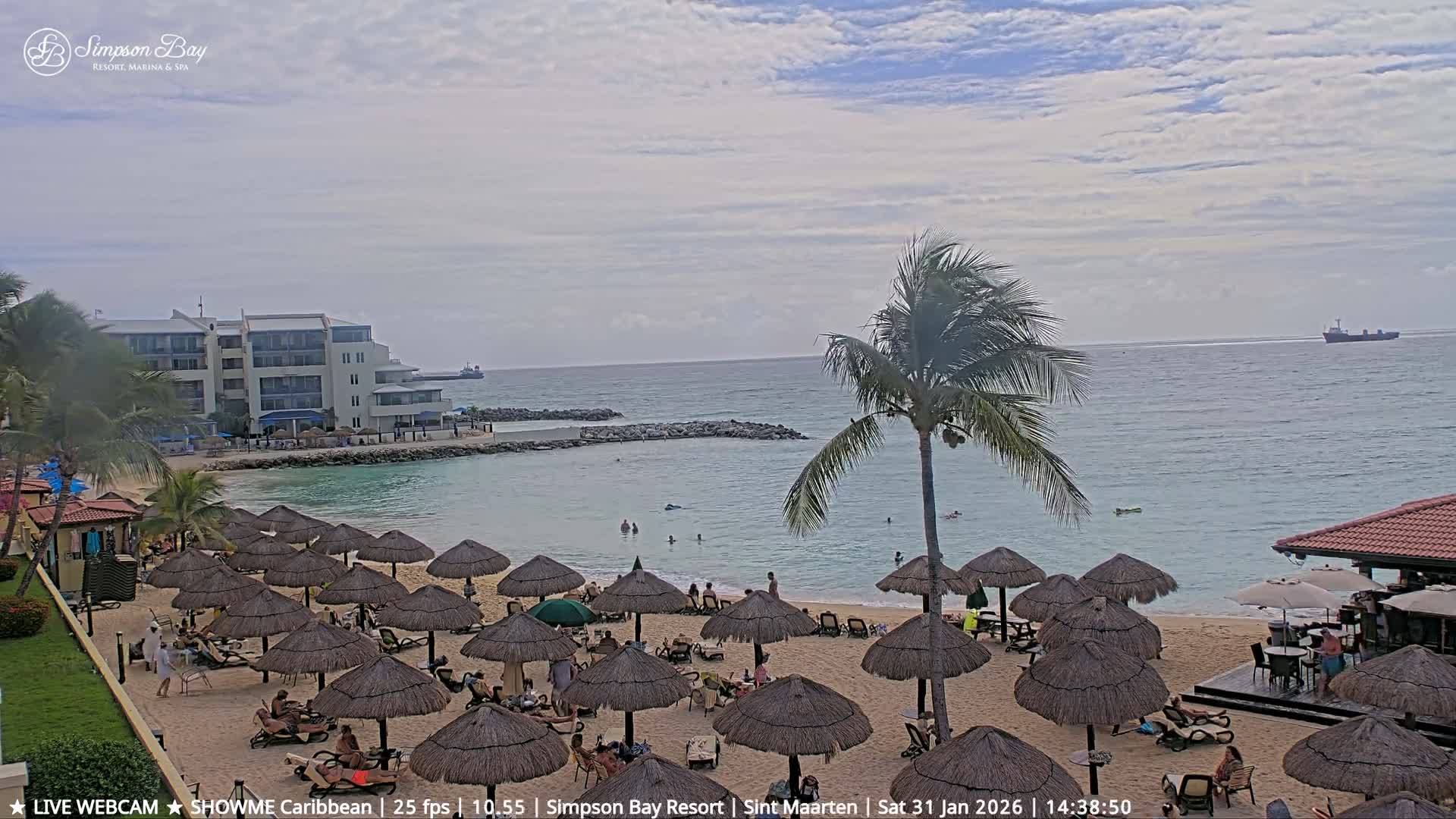 Carribean, Atlantic Ocean, Simpson Bay & Village Live Cam - Simpson Bay, Sint Maarten, Netherland