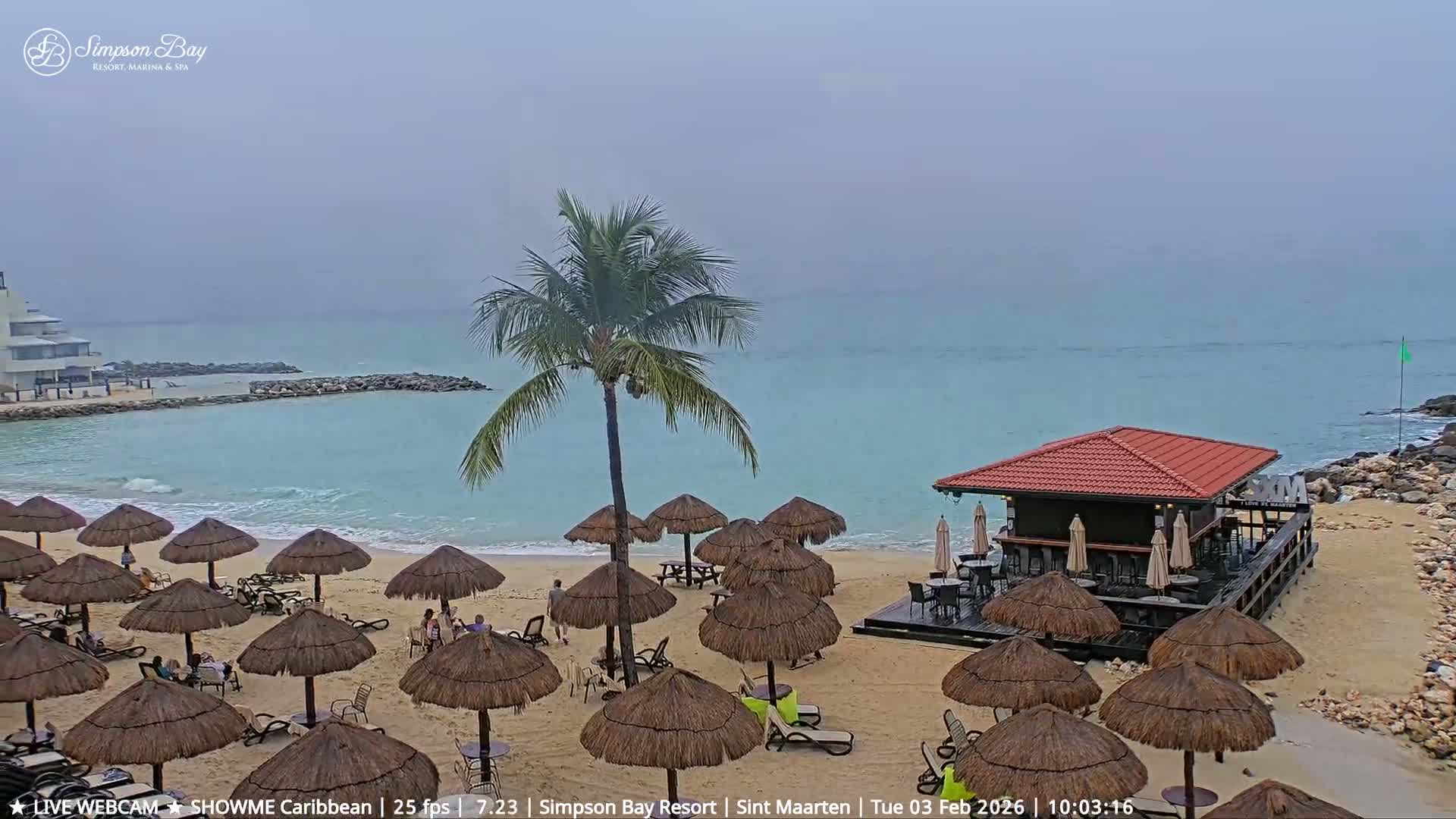 Carribean, Atlantic Ocean, Simpson Bay & Village Live Cam - Simpson Bay, Sint Maarten, Netherland