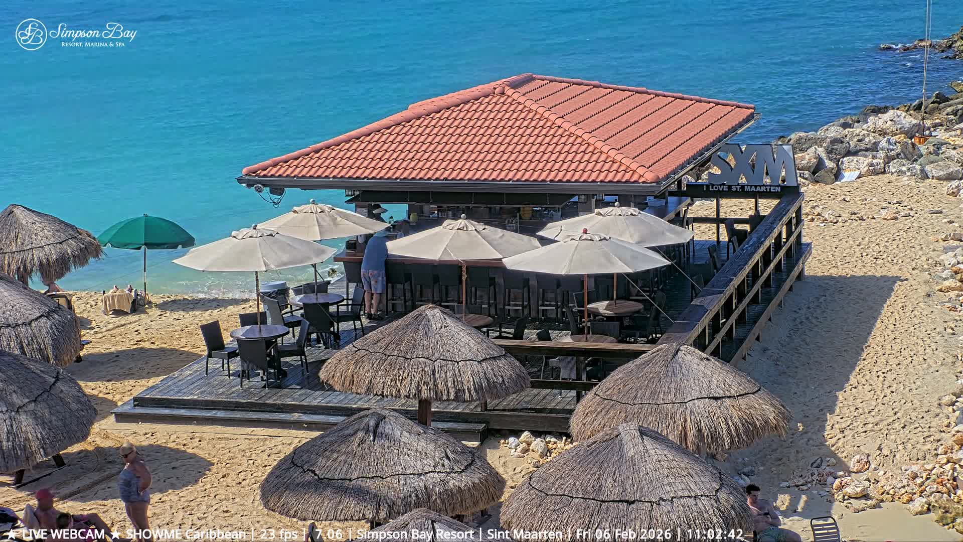 Carribean, Atlantic Ocean, Simpson Bay & Village Live Cam - Simpson Bay, Sint Maarten, Netherland
