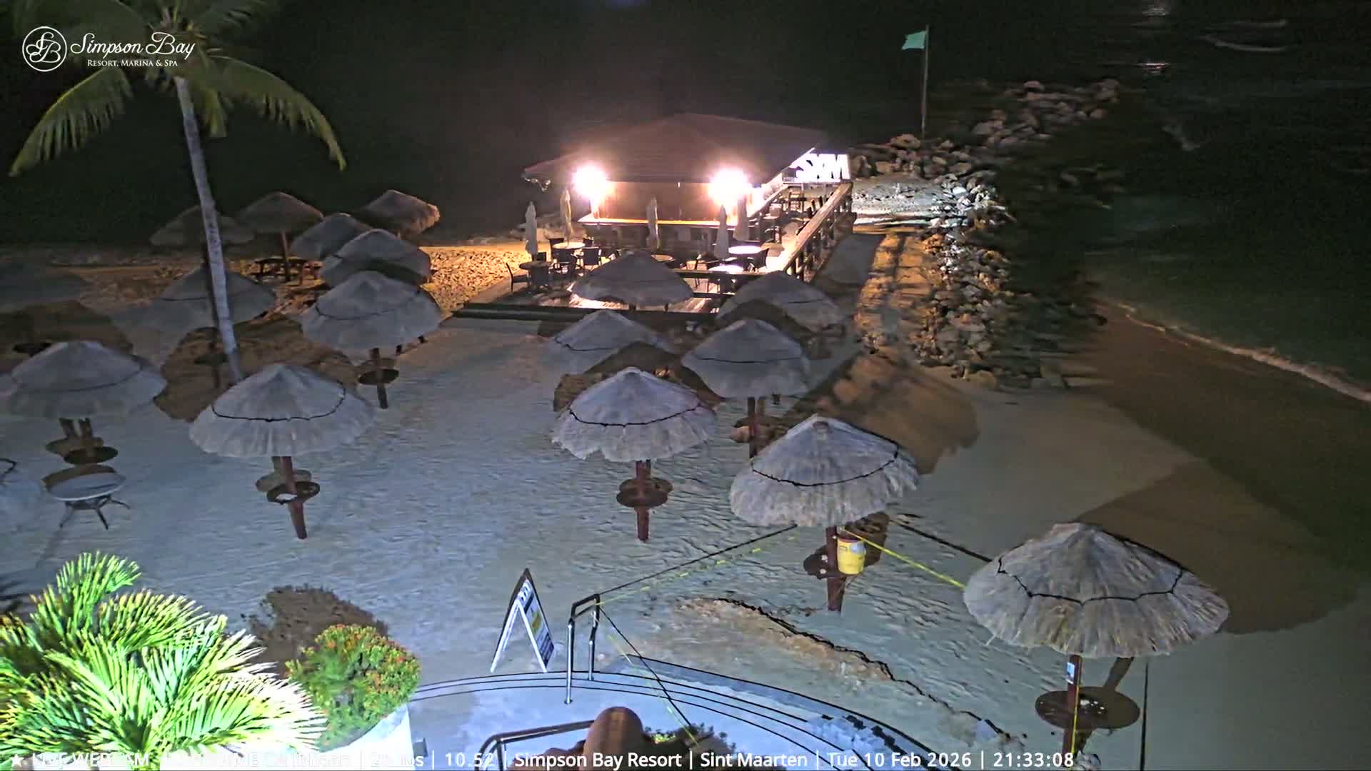 Carribean, Atlantic Ocean, Simpson Bay & Village Live Cam - Simpson Bay, Sint Maarten, Netherland