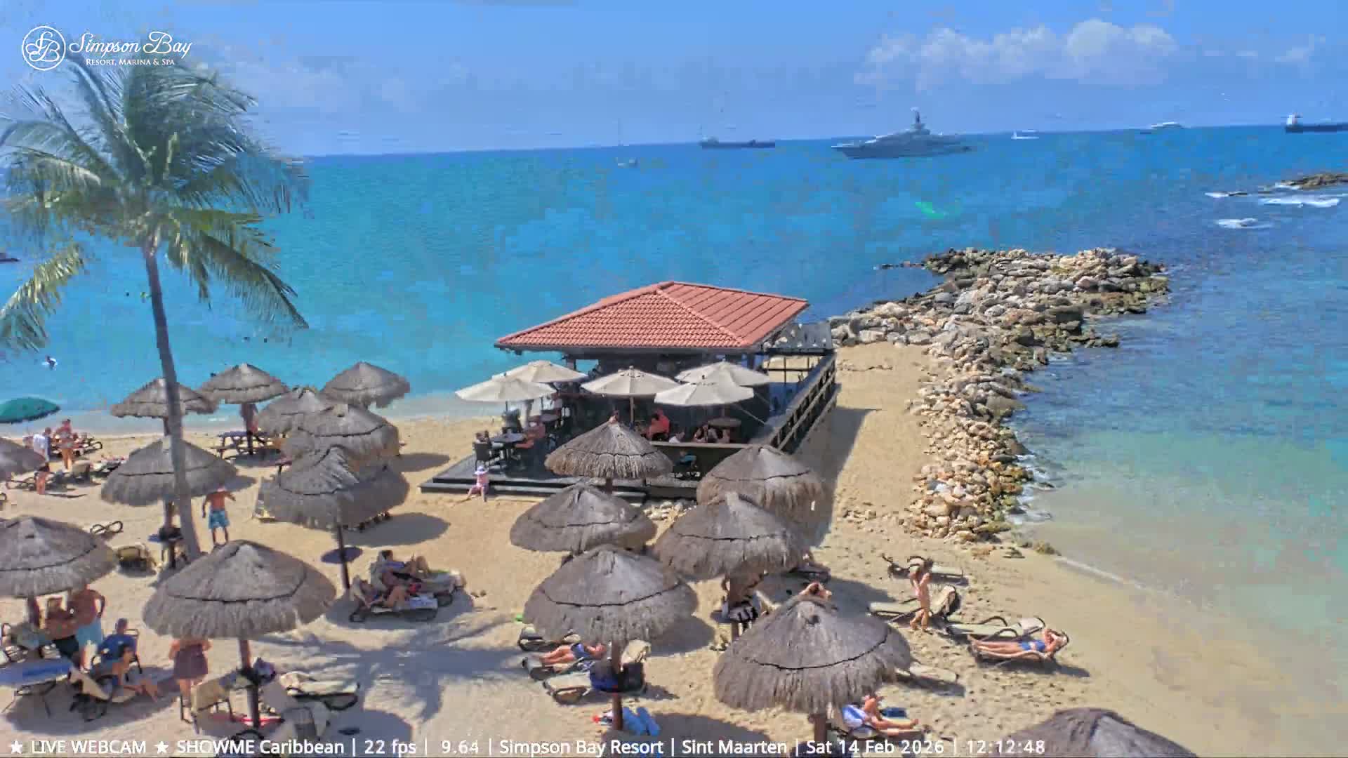 Carribean, Atlantic Ocean, Simpson Bay & Village Live Cam - Simpson Bay, Sint Maarten, Netherland