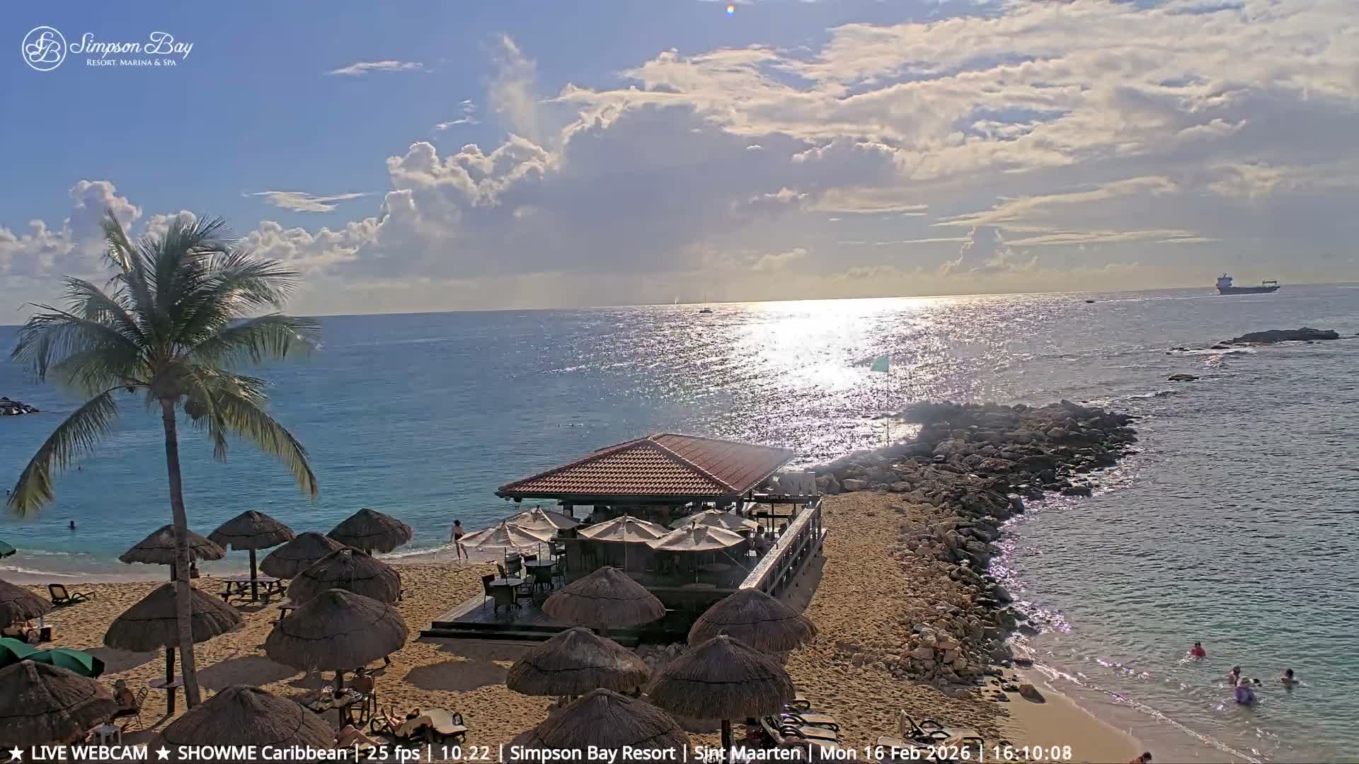 Carribean, Atlantic Ocean, Simpson Bay & Village Live Cam - Simpson Bay, Sint Maarten, Netherland