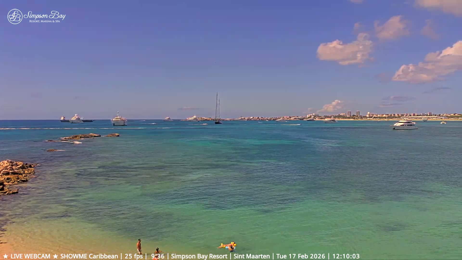 Carribean, Atlantic Ocean, Simpson Bay & Village Live Cam - Simpson Bay, Sint Maarten, Netherland