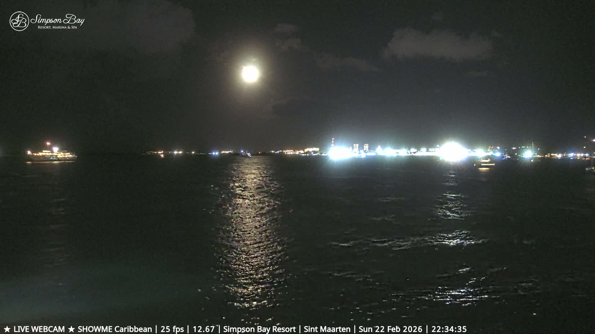 Carribean, Atlantic Ocean, Simpson Bay & Village Live Cam - Simpson Bay, Sint Maarten, Netherland