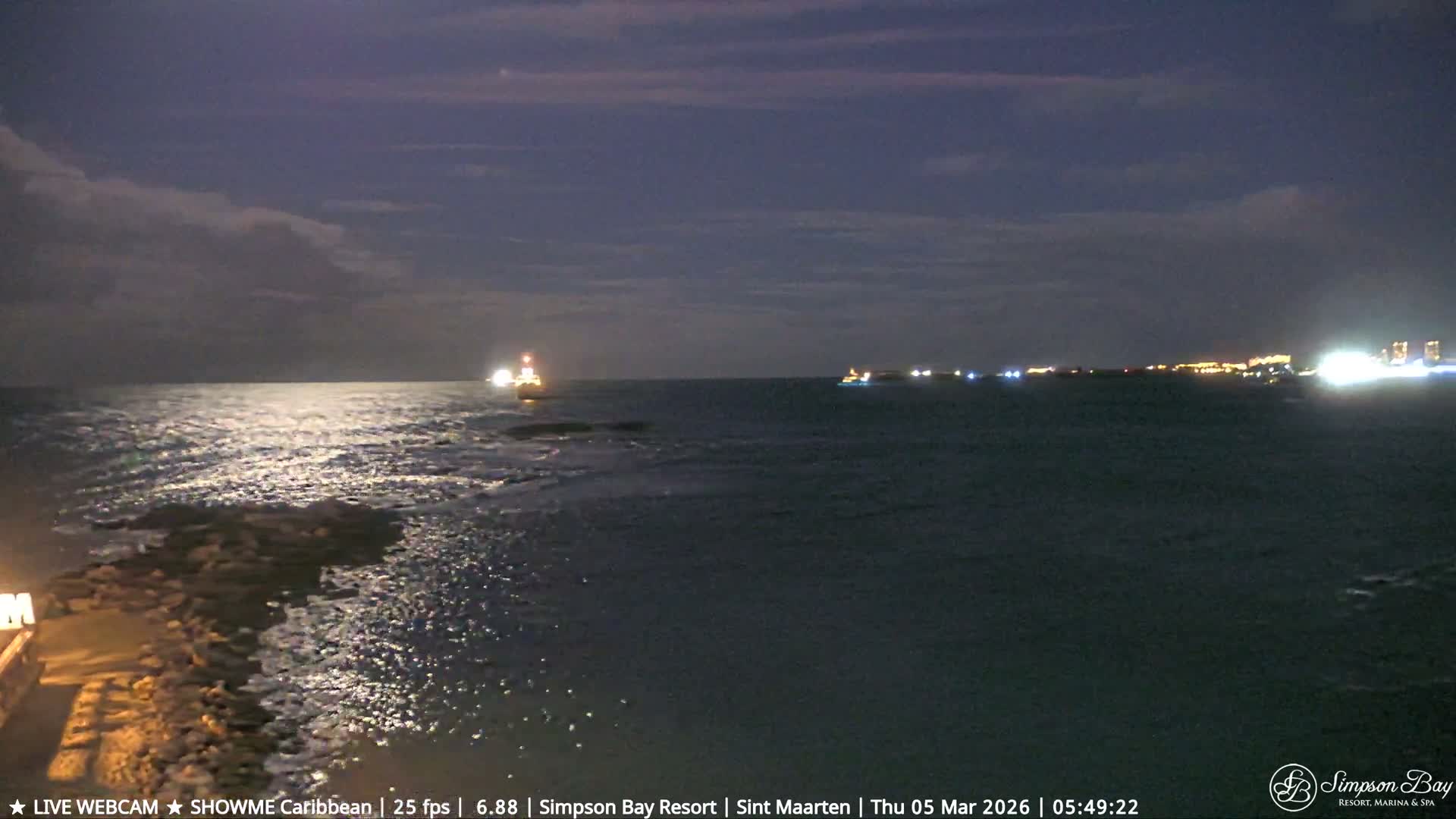 Carribean, Atlantic Ocean, Simpson Bay & Village Live Cam - Simpson Bay, Sint Maarten, Netherland