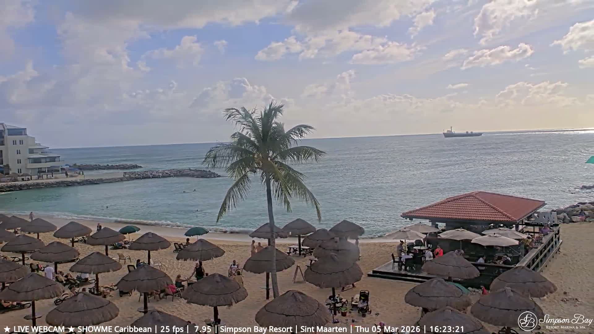 Carribean, Atlantic Ocean, Simpson Bay & Village Live Cam - Simpson Bay, Sint Maarten, Netherland