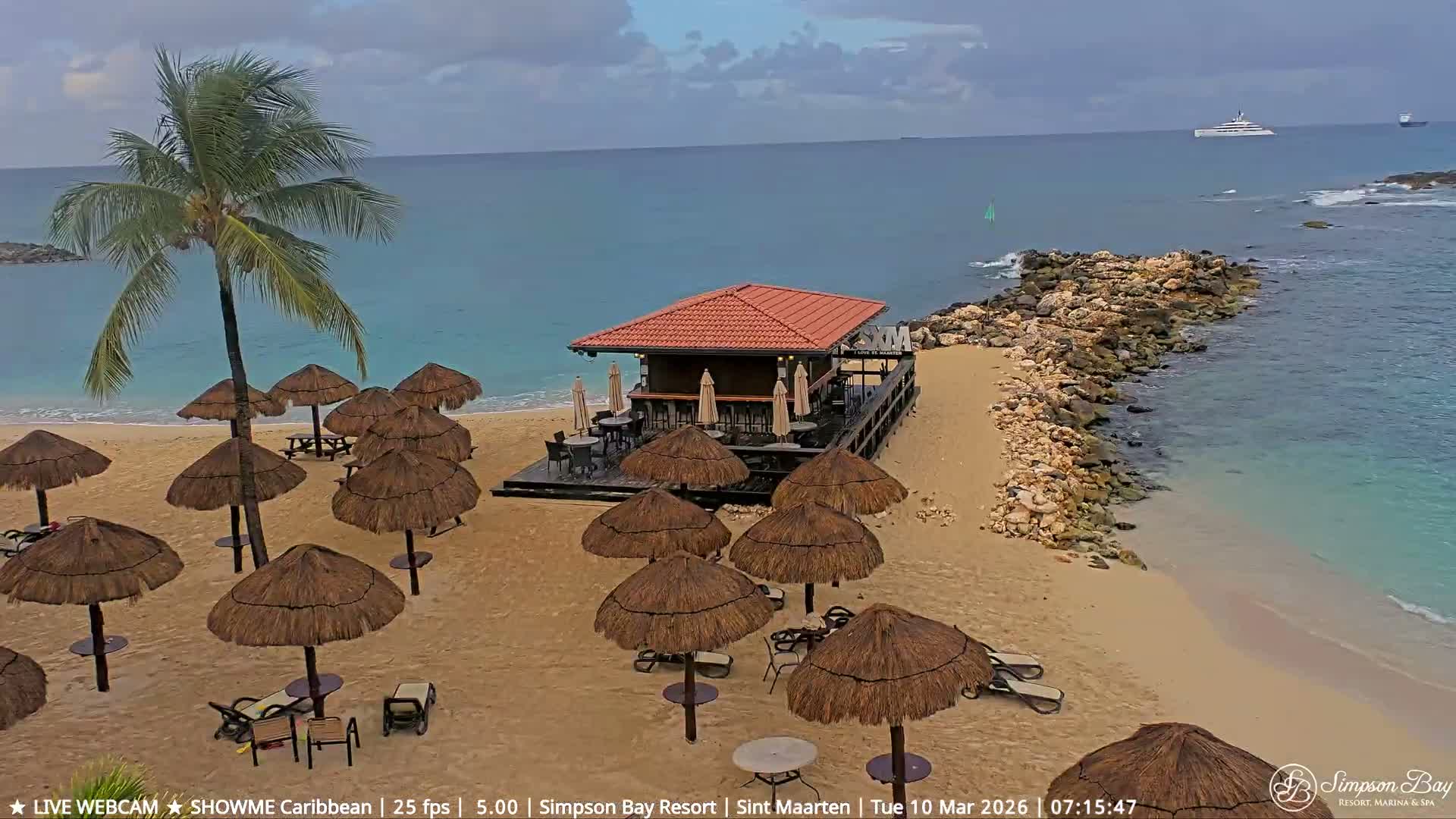 Carribean, Atlantic Ocean, Simpson Bay & Village Live Cam - Simpson Bay, Sint Maarten, Netherland