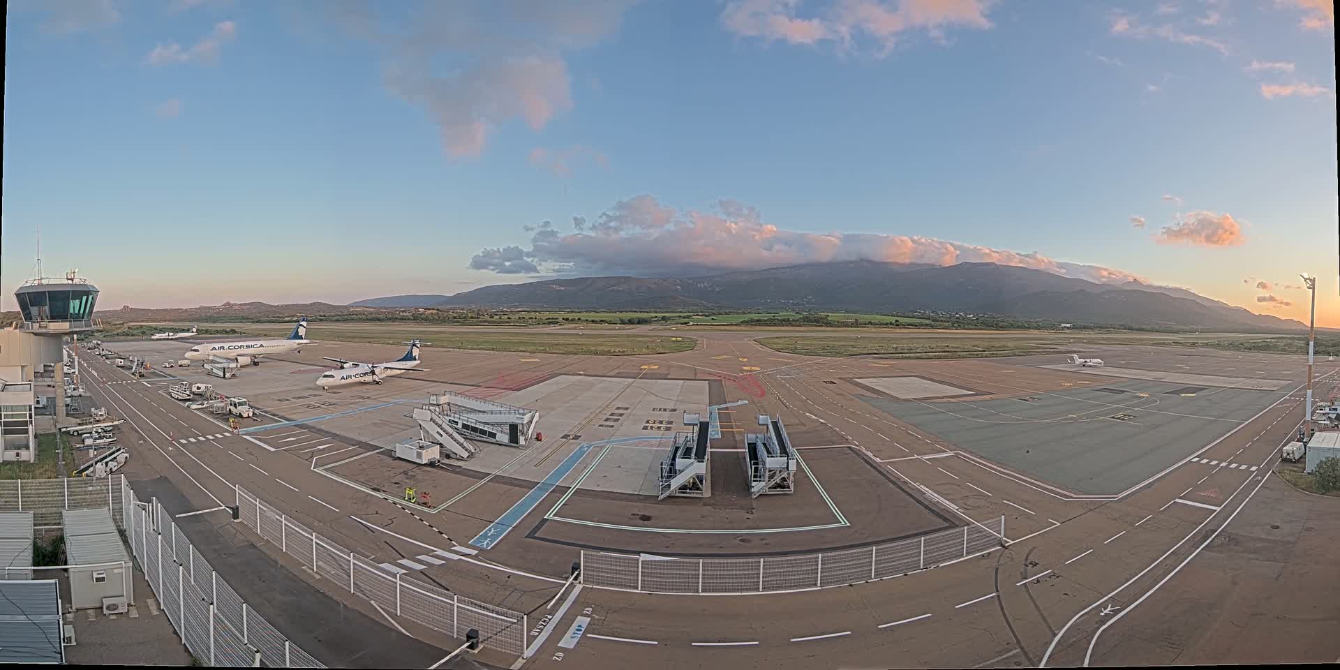 Corsica, Aeroport Figari Sud-Corse Airport FSC / LFKF Live Cam - Figari, Sartene, Corse-du-Sud, Corse, France