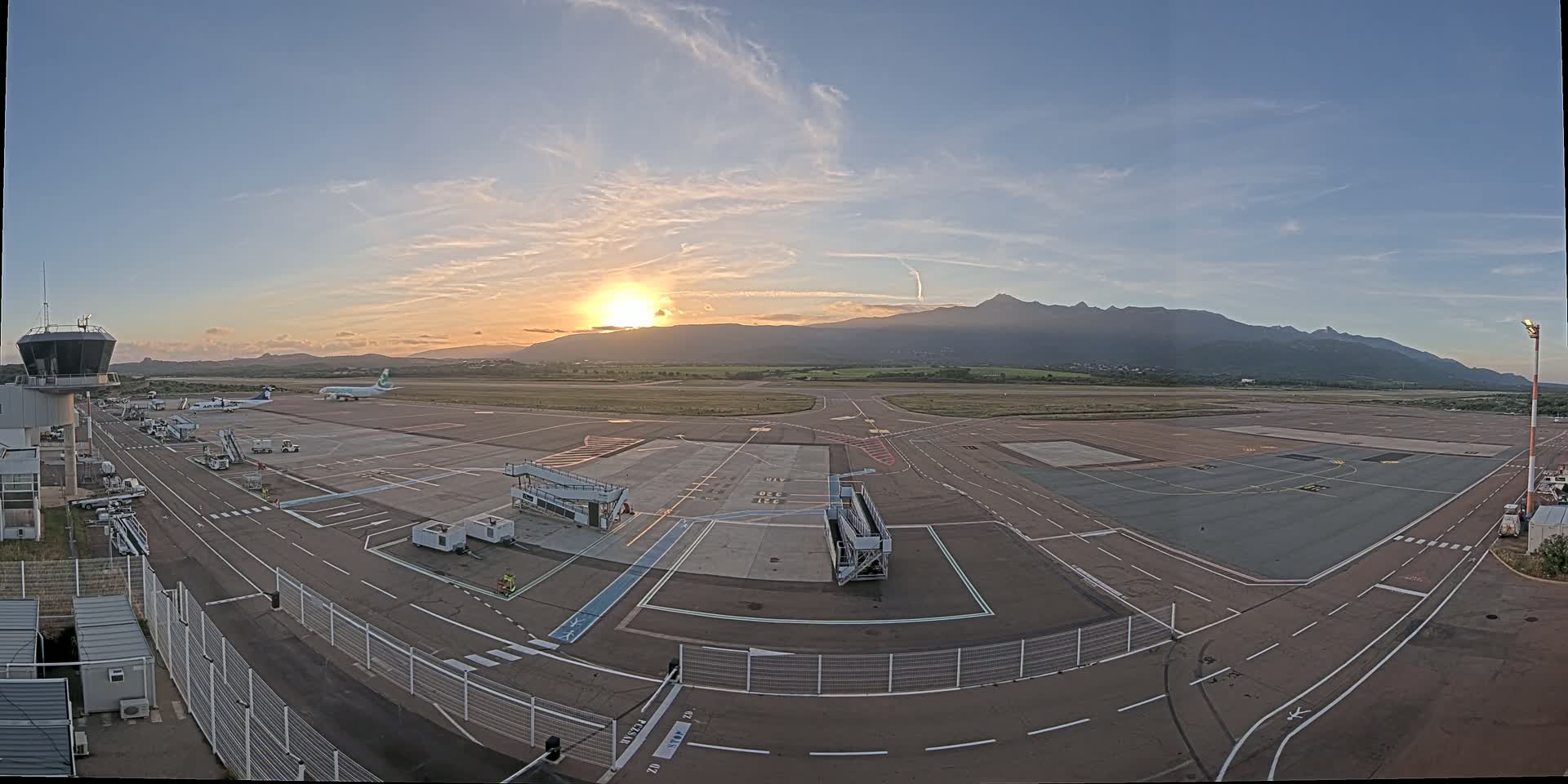 Corsica, Aeroport Figari Sud-Corse Airport FSC / LFKF Live Cam - Figari, Sartene, Corse-du-Sud, Corse, France