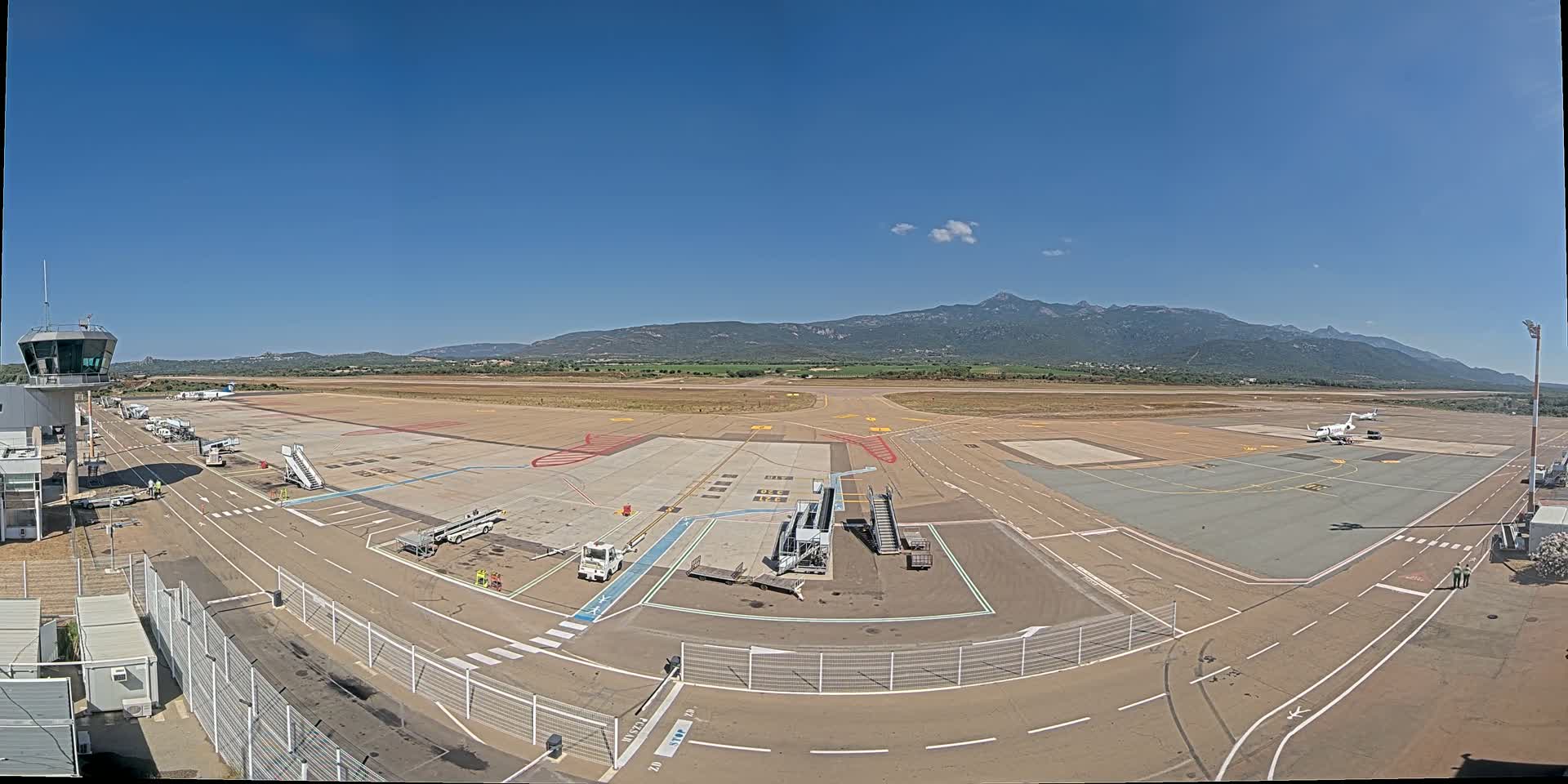 Corsica, Aeroport Figari Sud-Corse Airport FSC / LFKF Live Cam - Figari, Sartene, Corse-du-Sud, Corse, France