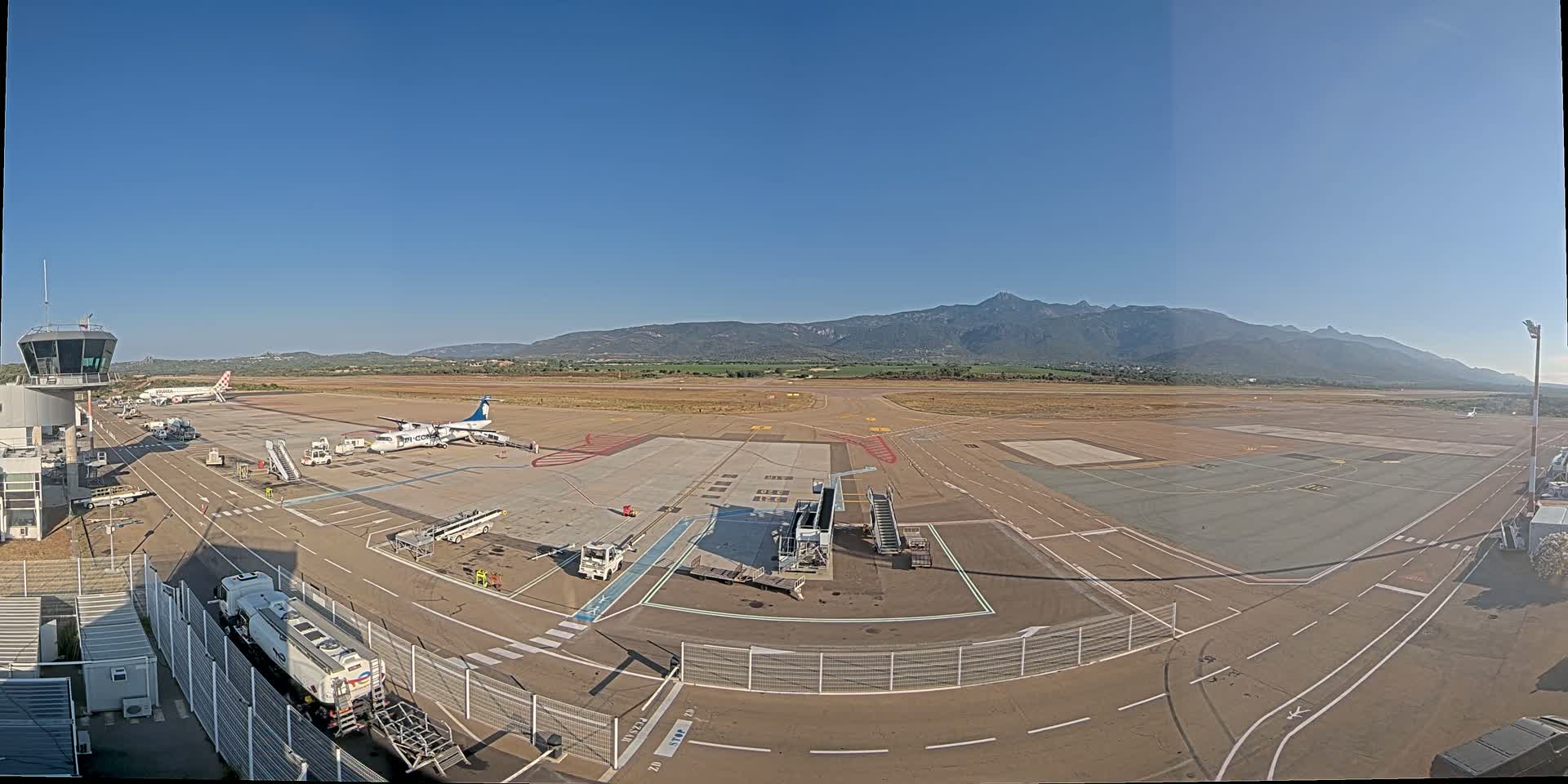 Corsica, Aeroport Figari Sud-Corse Airport FSC / LFKF Live Cam - Figari, Sartene, Corse-du-Sud, Corse, France