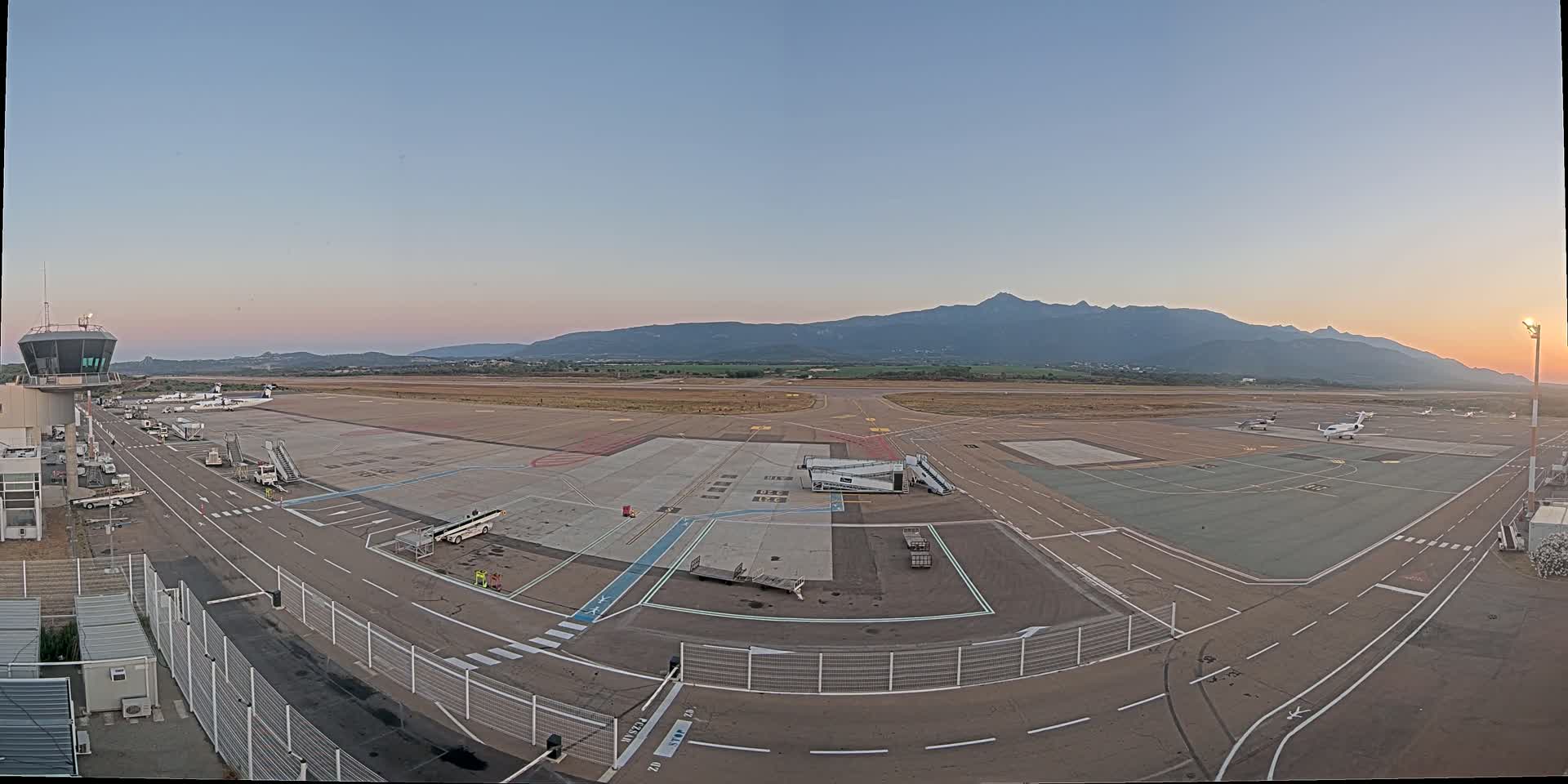 Corsica, Aeroport Figari Sud-Corse Airport FSC / LFKF Live Cam - Figari, Sartene, Corse-du-Sud, Corse, France