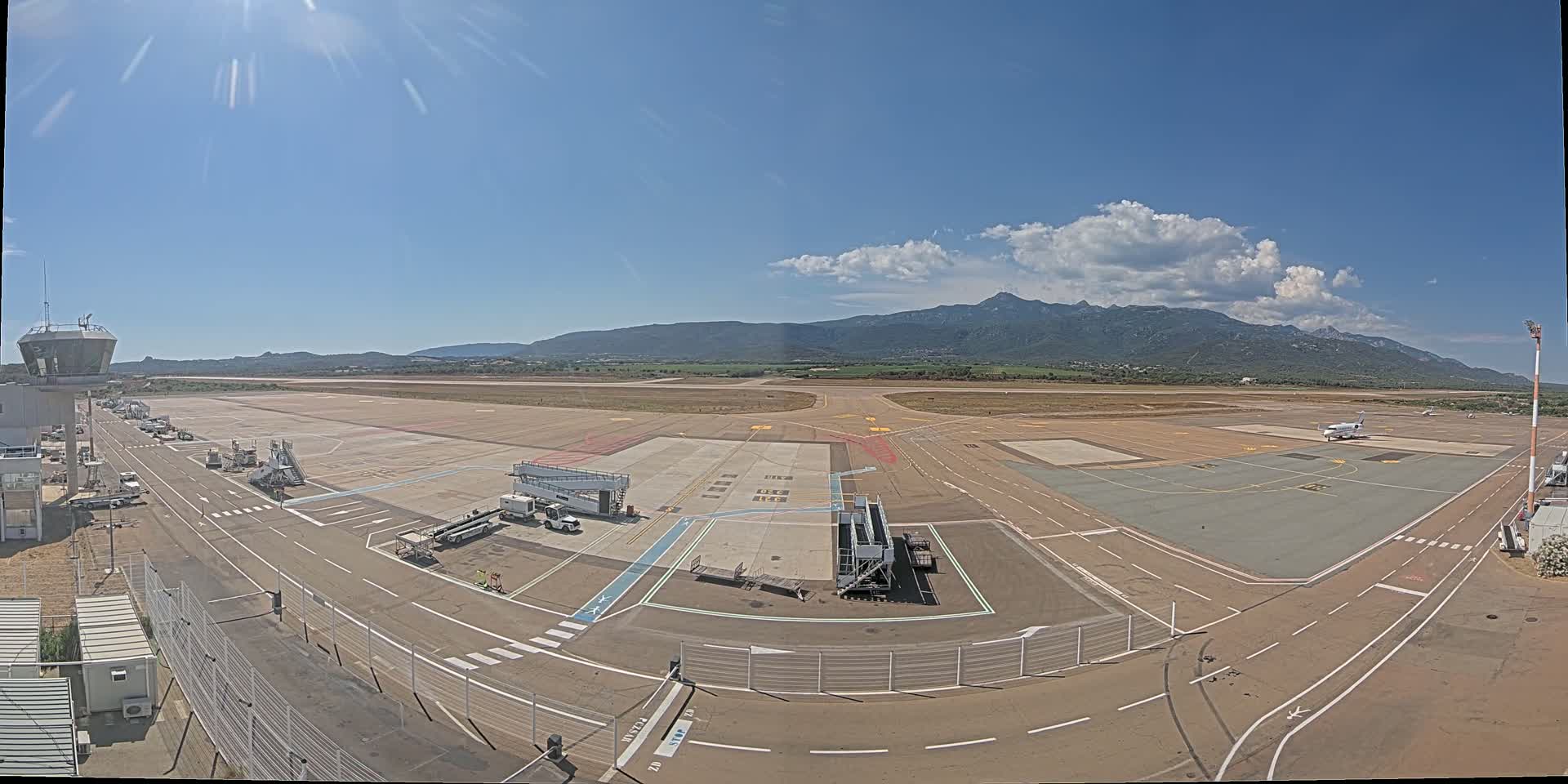 Corsica, Aeroport Figari Sud-Corse Airport FSC / LFKF Live Cam - Figari, Sartene, Corse-du-Sud, Corse, France