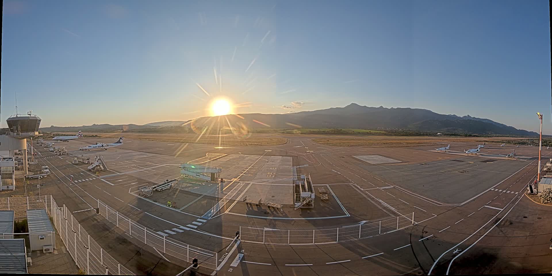 Corsica, Aeroport Figari Sud-Corse Airport FSC / LFKF Live Cam - Figari, Sartene, Corse-du-Sud, Corse, France