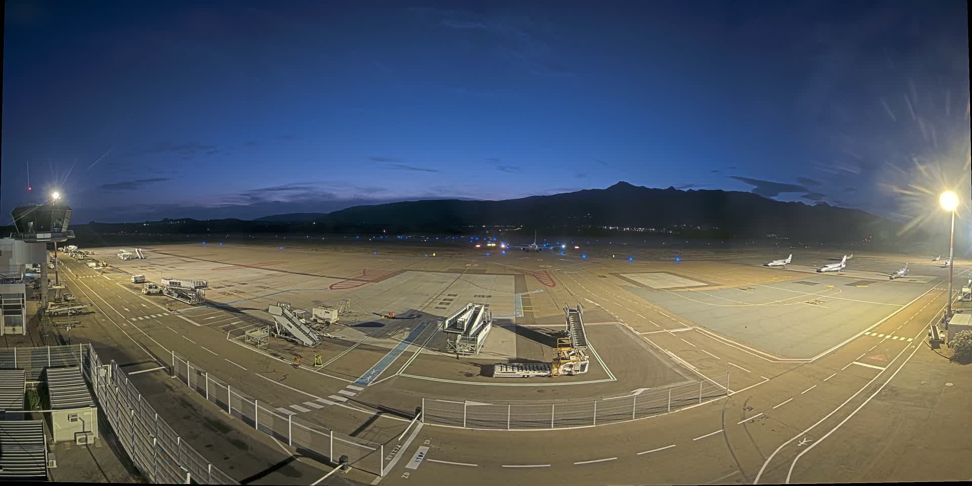 Corsica, Aeroport Figari Sud-Corse Airport FSC / LFKF Live Cam - Figari, Sartene, Corse-du-Sud, Corse, France