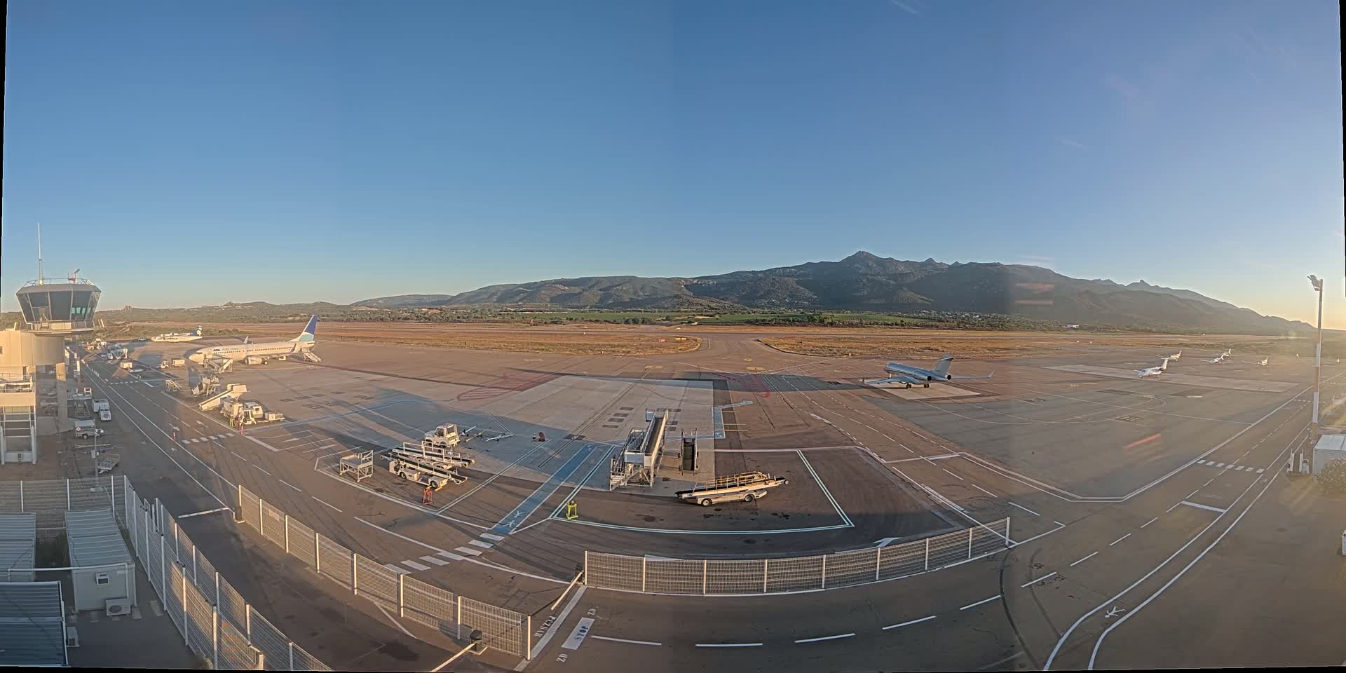 Corsica, Aeroport Figari Sud-Corse Airport FSC / LFKF Live Cam - Figari, Sartene, Corse-du-Sud, Corse, France