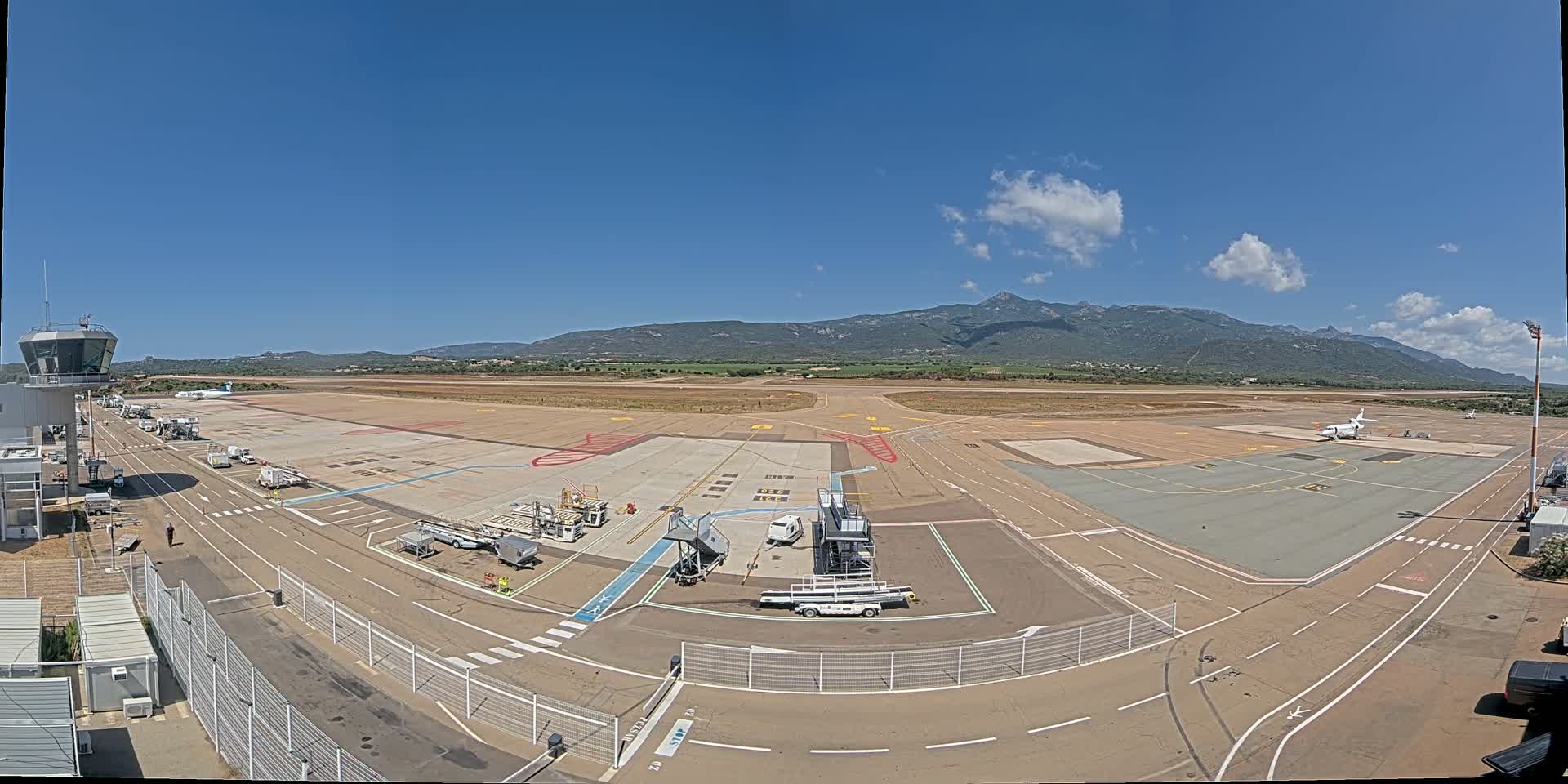 Corsica, Aeroport Figari Sud-Corse Airport FSC / LFKF Live Cam - Figari, Sartene, Corse-du-Sud, Corse, France