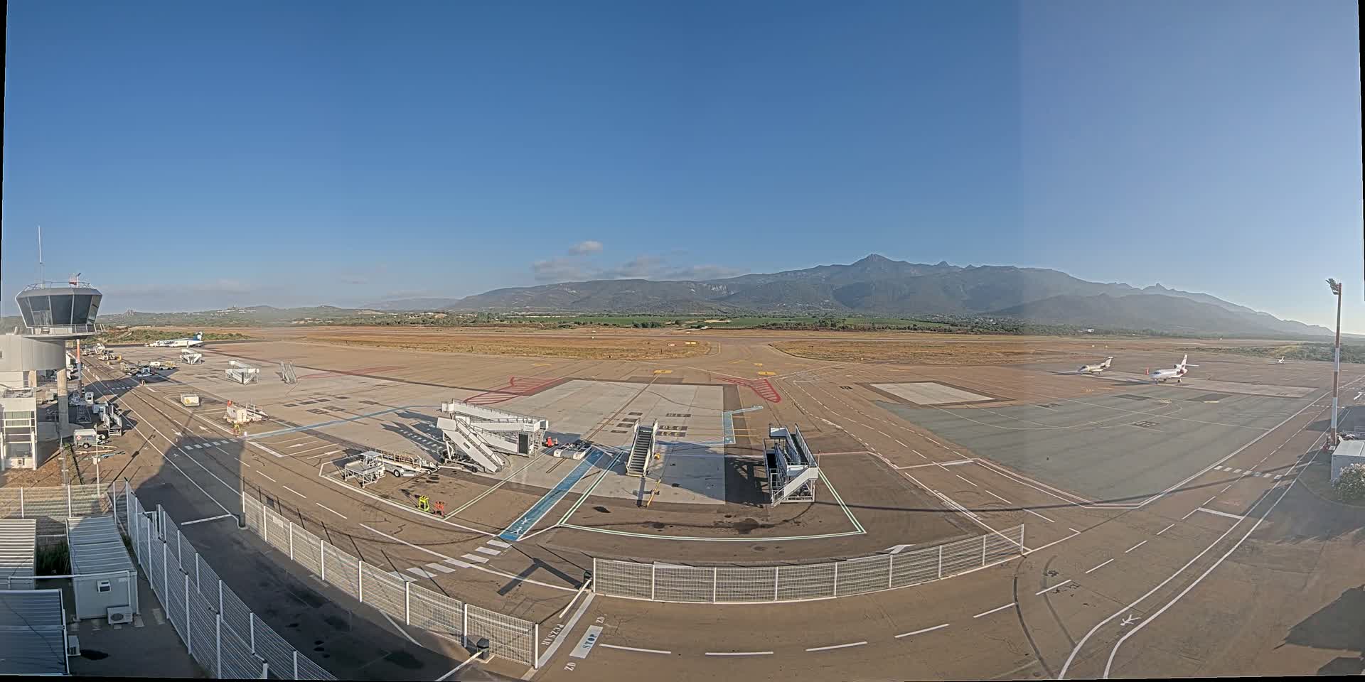 Corsica, Aeroport Figari Sud-Corse Airport FSC / LFKF Live Cam - Figari, Sartene, Corse-du-Sud, Corse, France
