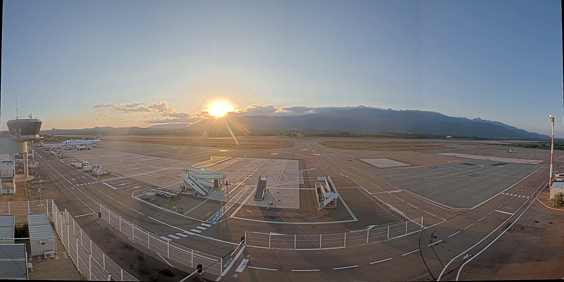 Corsica, Aeroport Figari Sud-Corse Airport FSC / LFKF Live Cam - Figari, Sartene, Corse-du-Sud, Corse, France