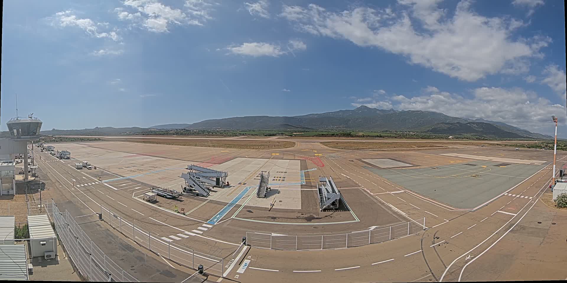 Corsica, Aeroport Figari Sud-Corse Airport FSC / LFKF Live Cam - Figari, Sartene, Corse-du-Sud, Corse, France