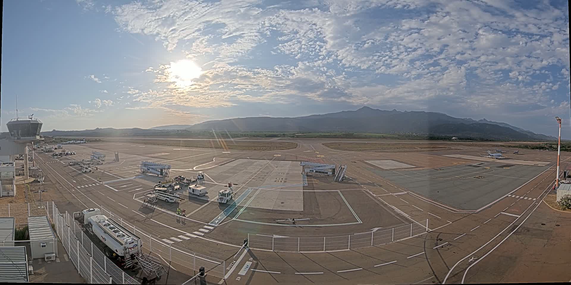 Corsica, Aeroport Figari Sud-Corse Airport FSC / LFKF Live Cam - Figari, Sartene, Corse-du-Sud, Corse, France