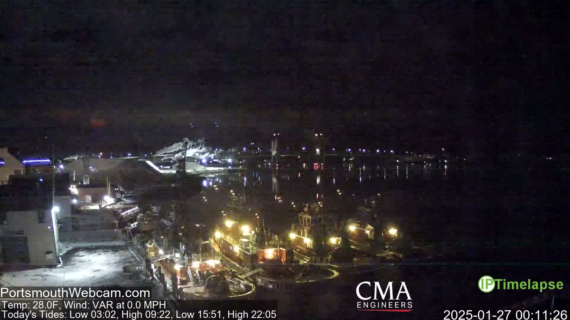 Old Harbor Tugboats & Shipping Live Cam -  Portsmouth, New Hampshire, USA