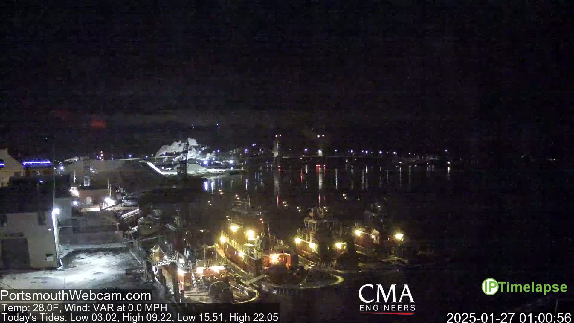 Old Harbor Tugboats & Shipping Live Cam -  Portsmouth, New Hampshire, USA