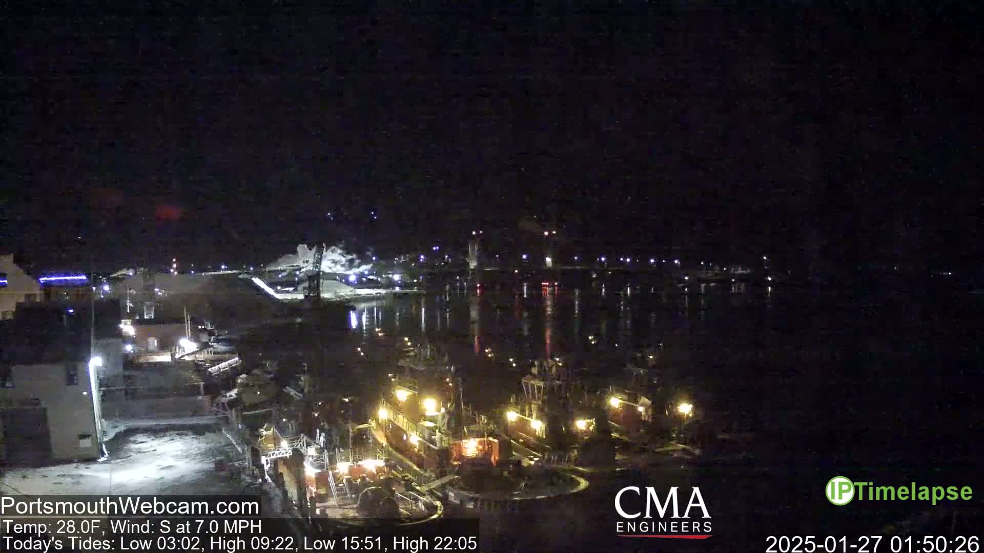 Old Harbor Tugboats & Shipping Live Cam -  Portsmouth, New Hampshire, USA