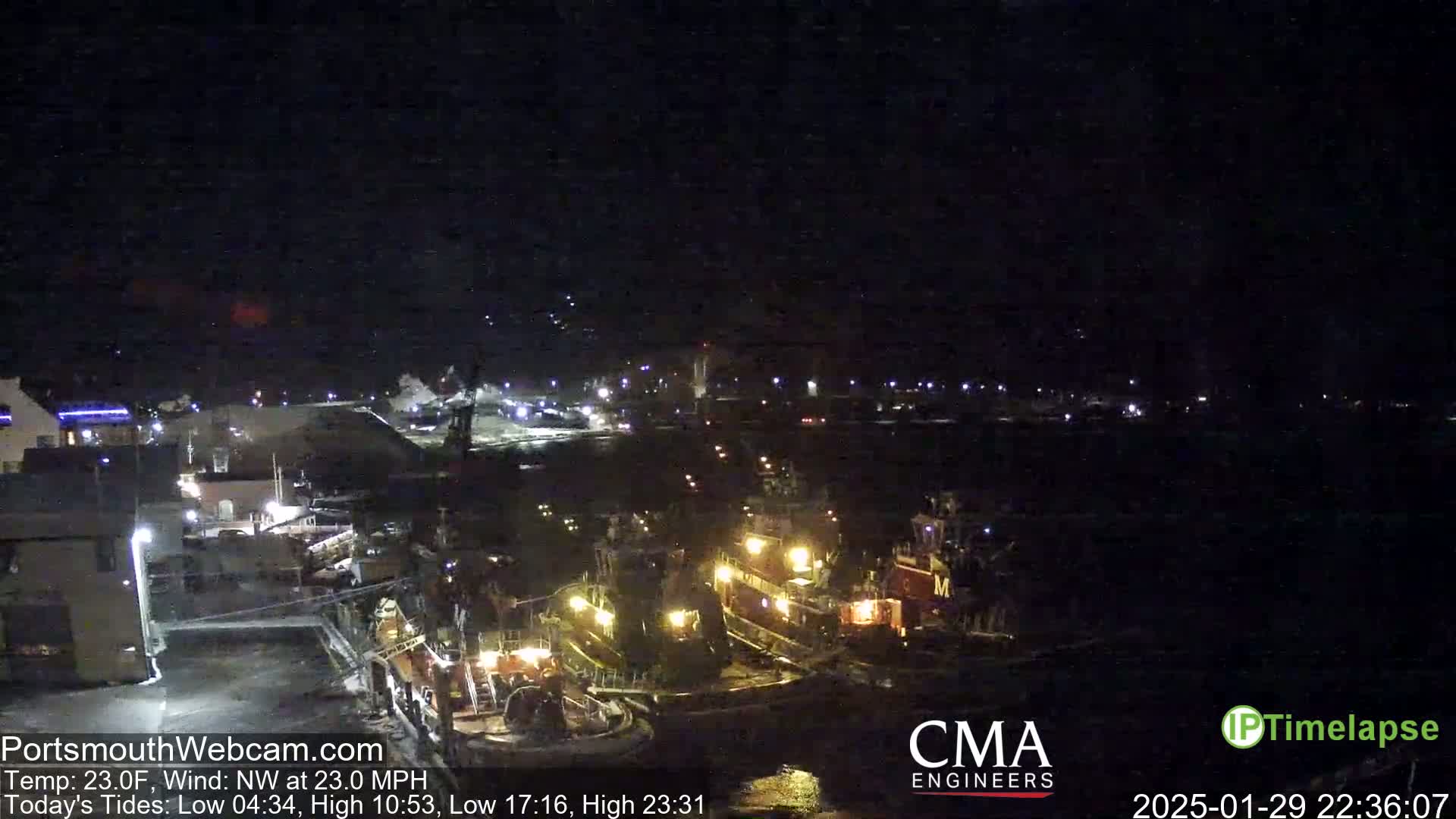 Old Harbor Tugboats & Shipping Live Cam -  Portsmouth, New Hampshire, USA