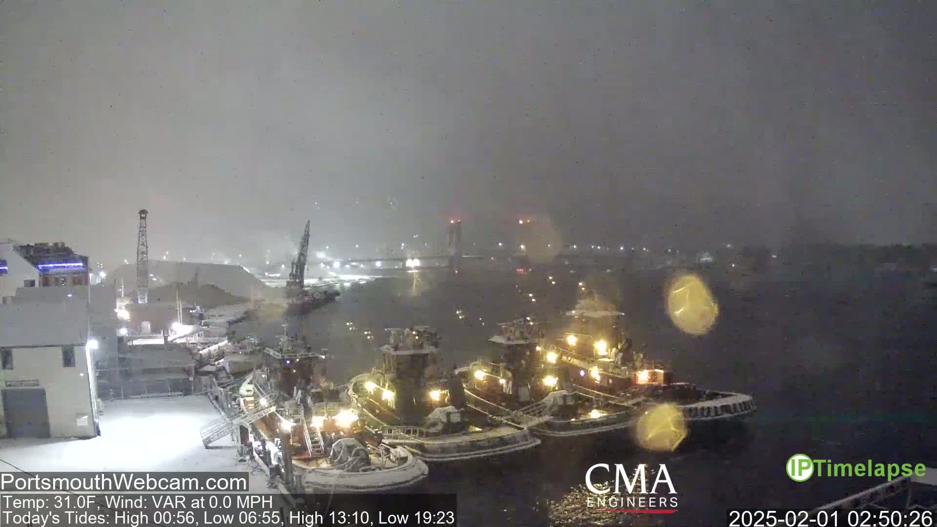 Old Harbor Tugboats & Shipping Live Cam -  Portsmouth, New Hampshire, USA
