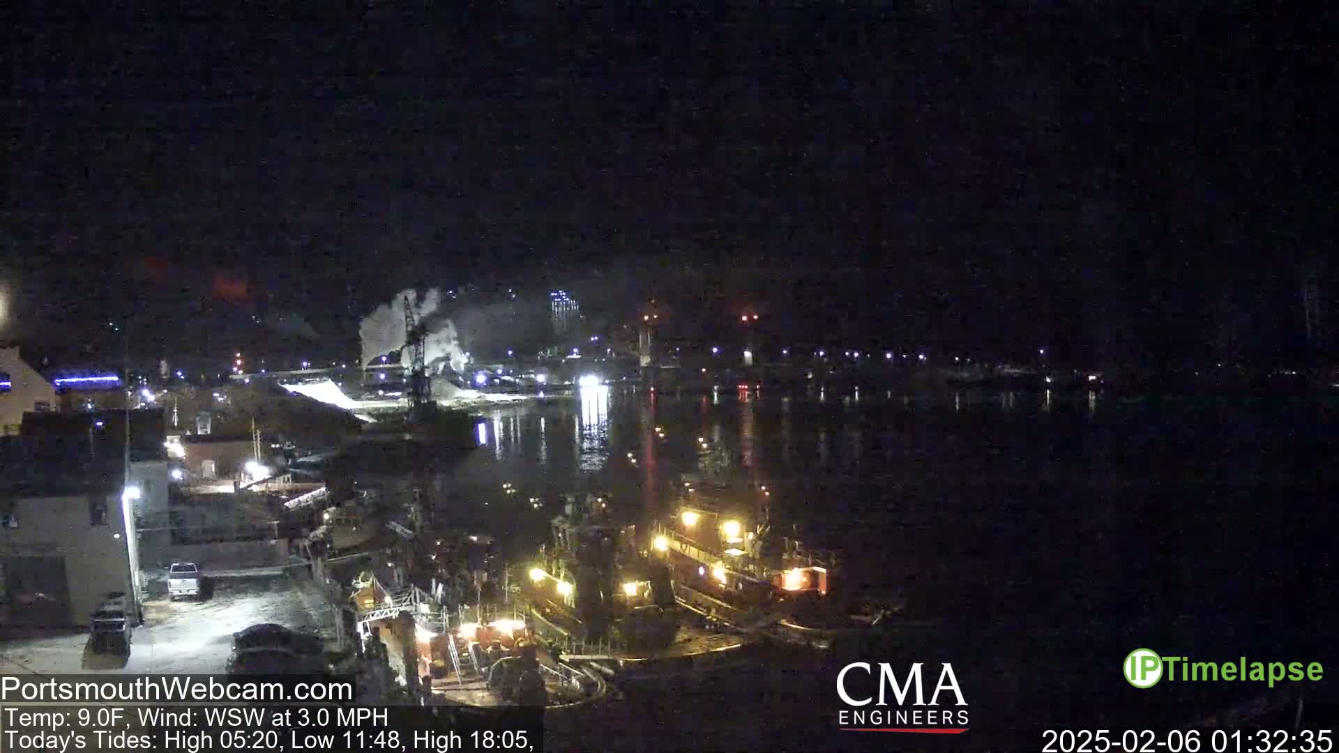Old Harbor Tugboats & Shipping Live Cam -  Portsmouth, New Hampshire, USA