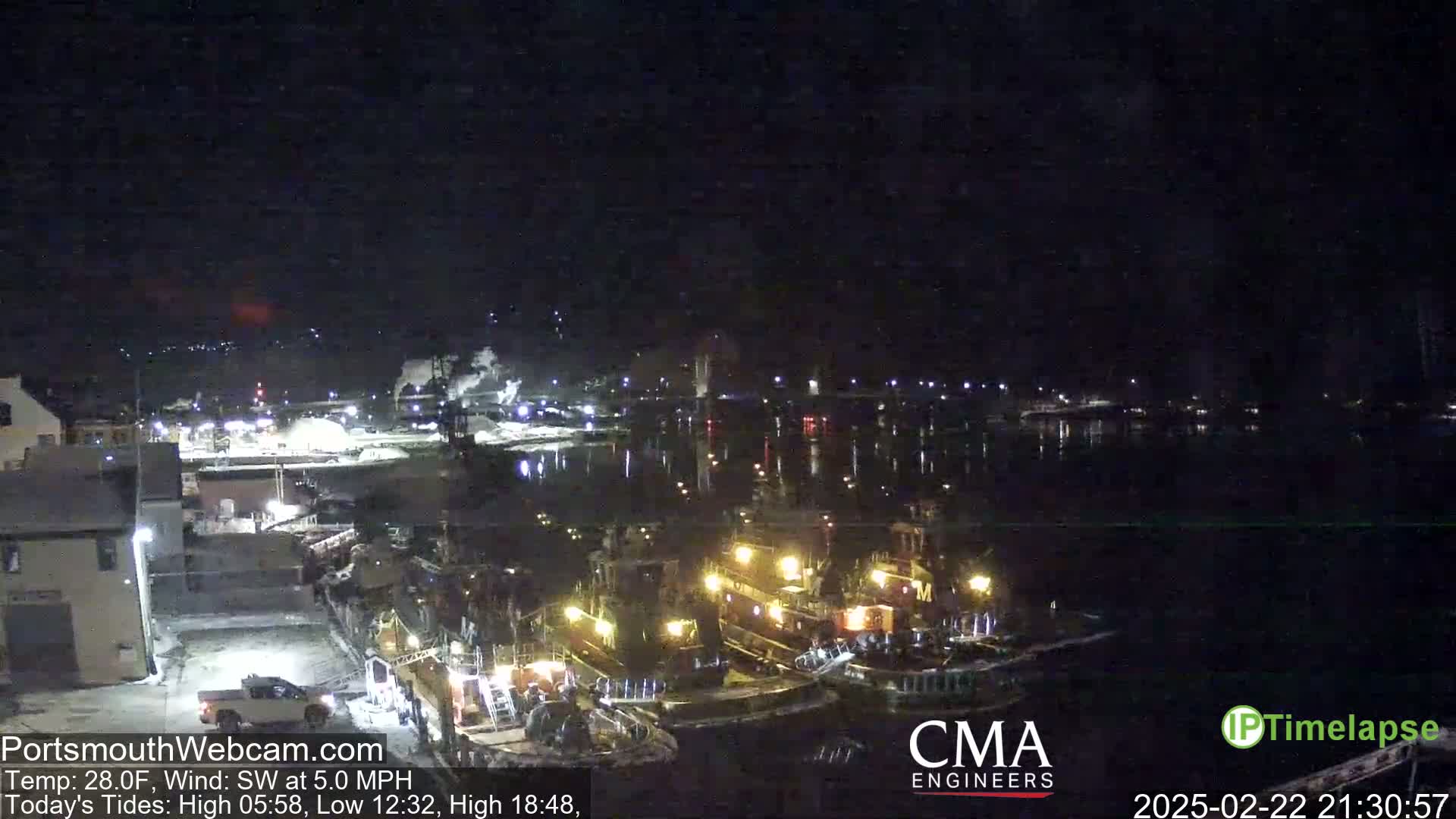 Old Harbor Tugboats & Shipping Live Cam -  Portsmouth, New Hampshire, USA