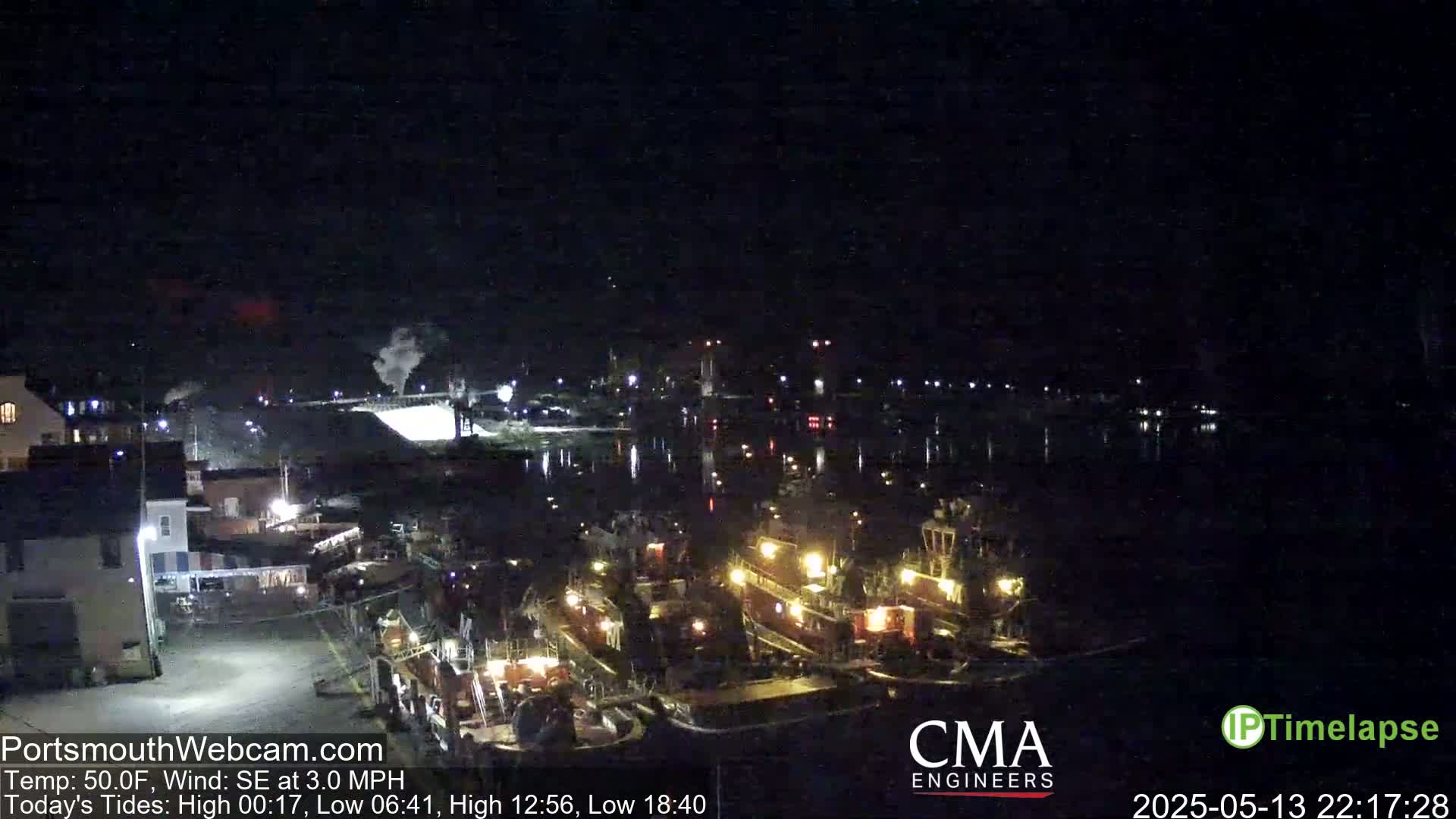 Old Harbor Tugboats & Shipping Live Cam -  Portsmouth, New Hampshire, USA