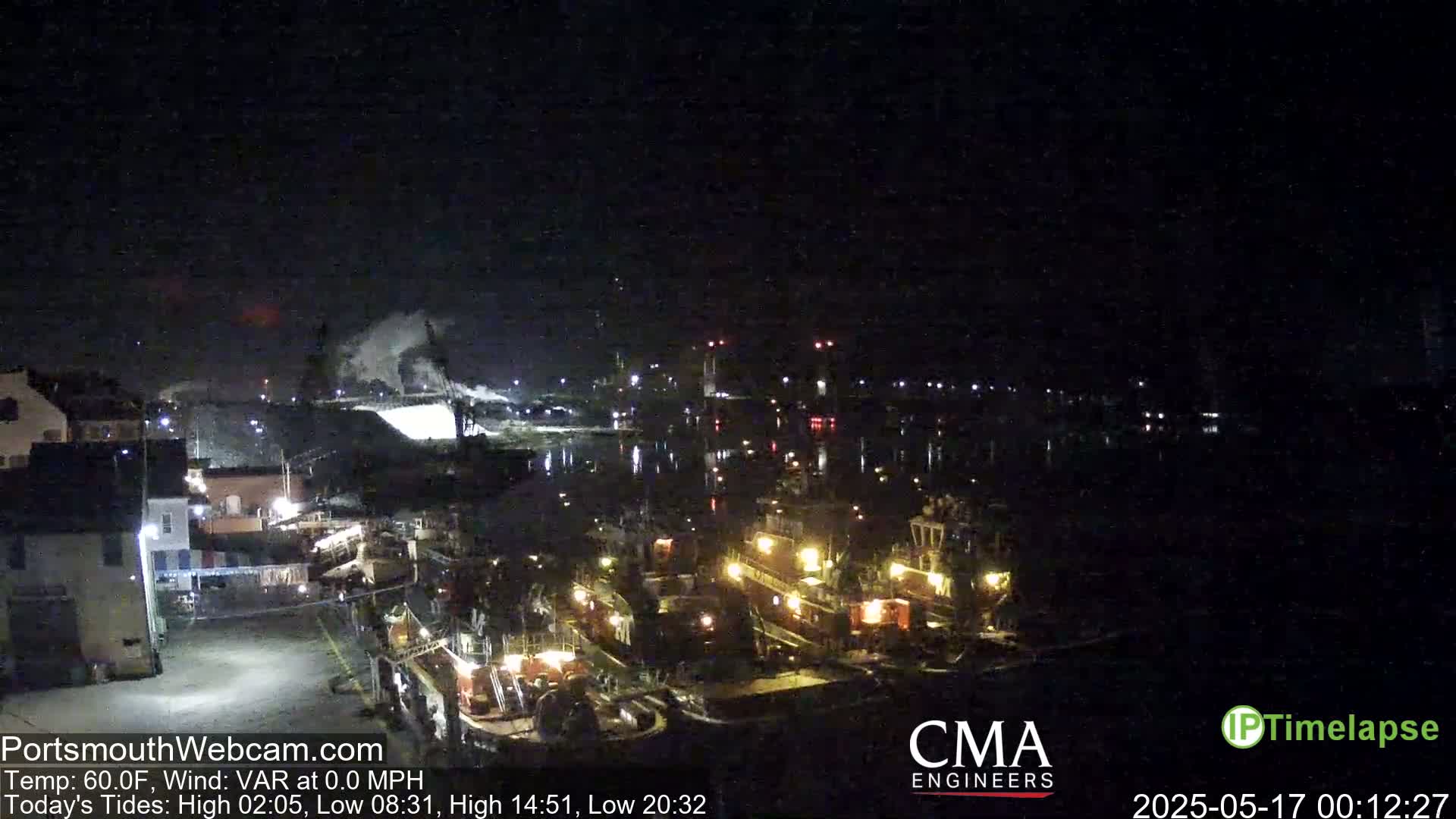 Old Harbor Tugboats & Shipping Live Cam -  Portsmouth, New Hampshire, USA