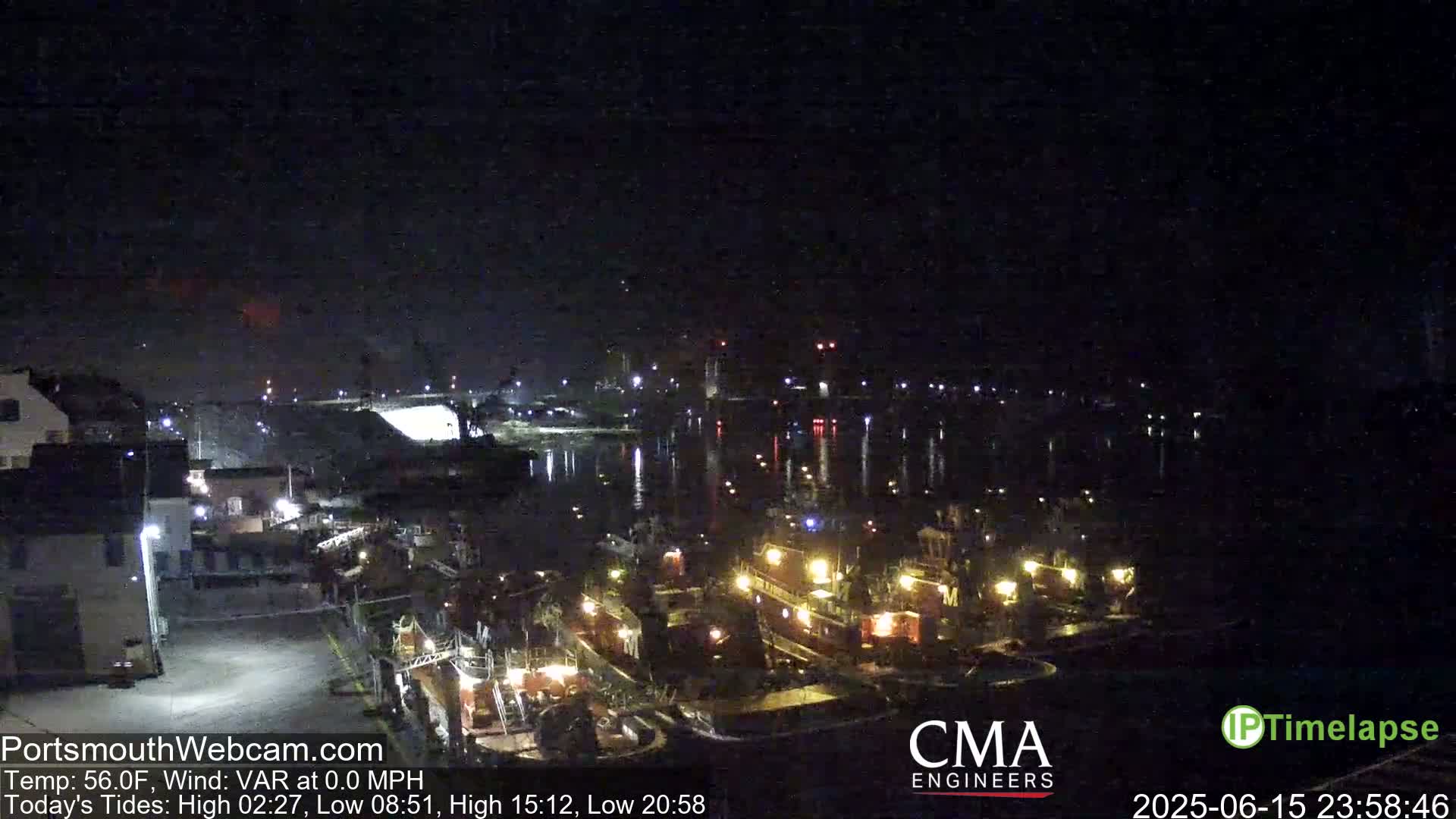 Old Harbor Tugboats & Shipping Live Cam -  Portsmouth, New Hampshire, USA