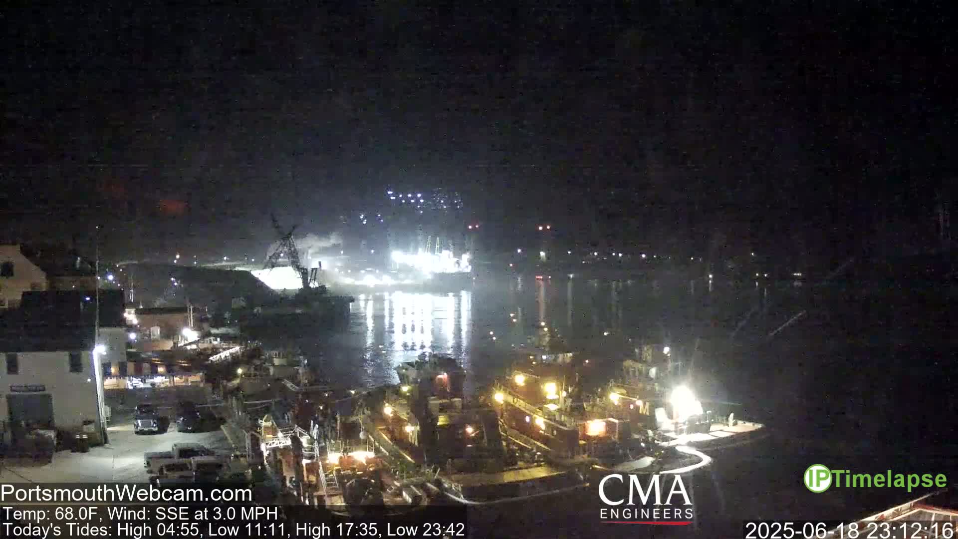 Old Harbor Tugboats & Shipping Live Cam -  Portsmouth, New Hampshire, USA