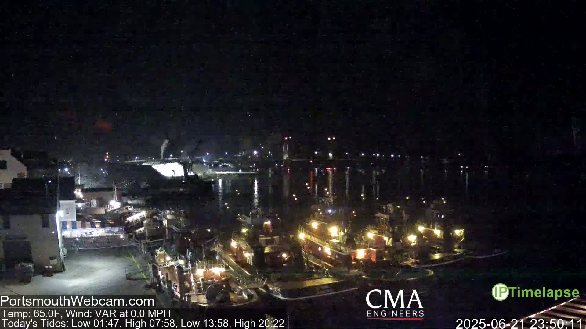 Old Harbor Tugboats & Shipping Live Cam -  Portsmouth, New Hampshire, USA