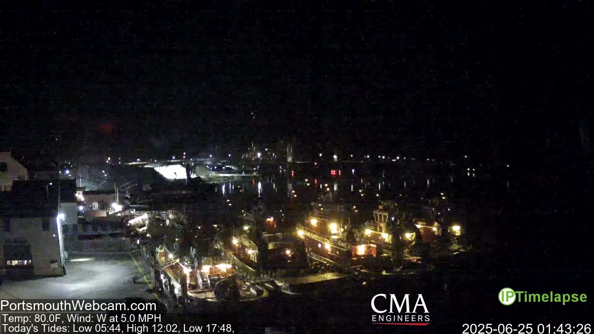 Old Harbor Tugboats & Shipping Live Cam -  Portsmouth, New Hampshire, USA
