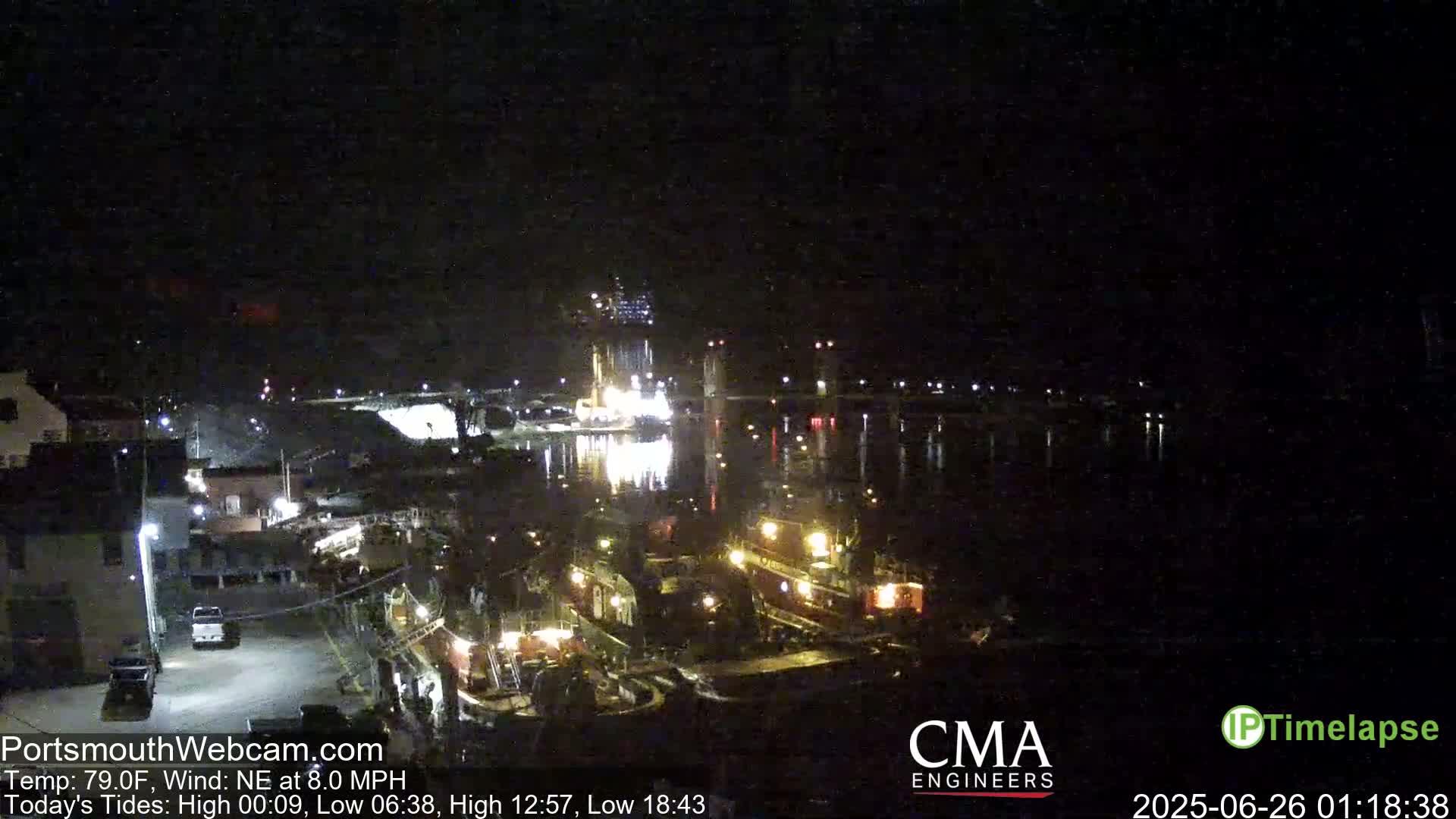 Old Harbor Tugboats & Shipping Live Cam -  Portsmouth, New Hampshire, USA